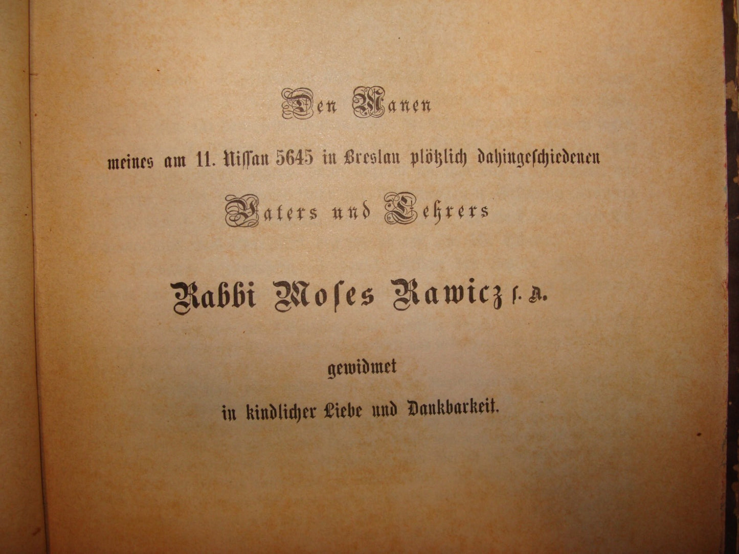 Germany Book Jewish Judaica 1886 German   Frankfurt Rabbi Rawicz ROSH HASHANAH