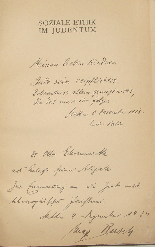 Germany Book Jewish Judaica 1913 Frankfurt Soziale Ethik im Judentum Philosophy
