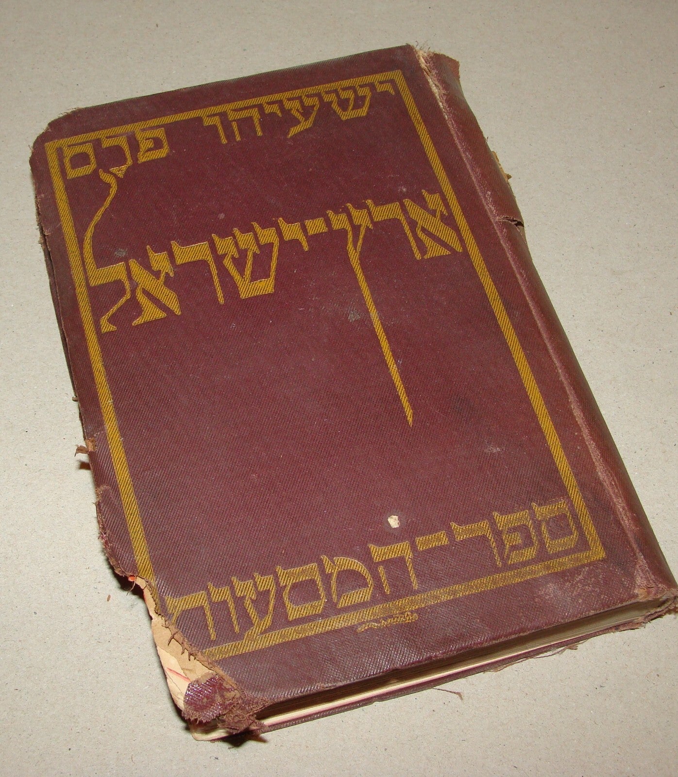 Book Jewish Judaica 1921 Palestine Israel Travel Map Hebrew J. PRESS Vienna