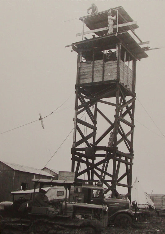 Photo Print, 1937 Palestine Israel KIBBUTZ SDE NAHUM Jewish WALL AND TOWER