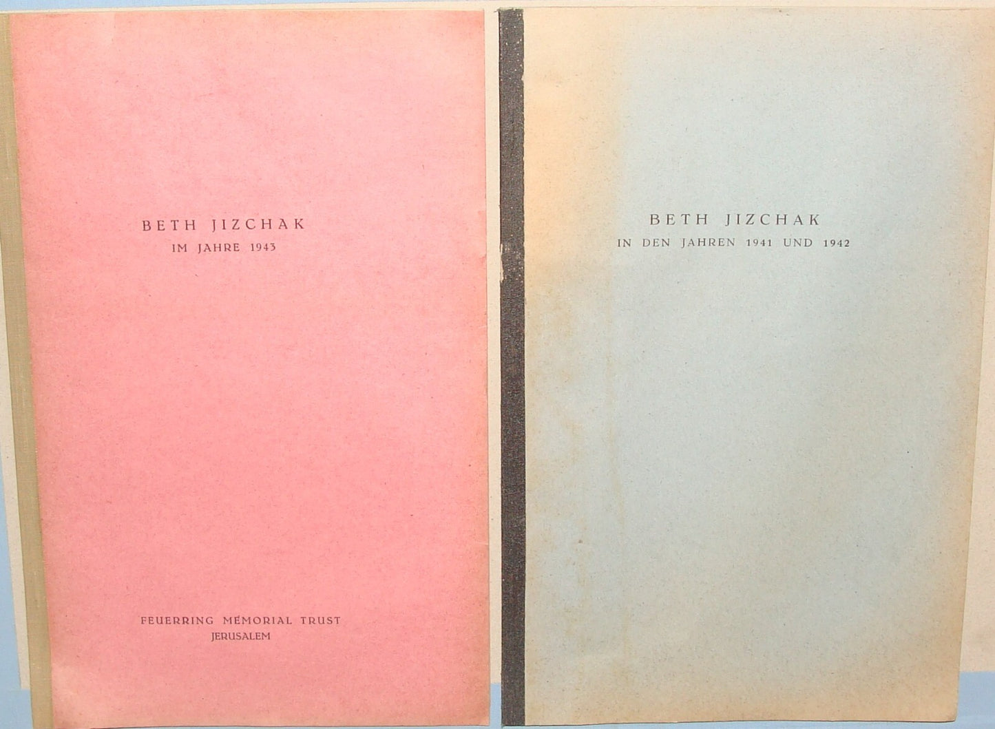 Paper Palestine 1940s Jewish WW2 Israel German Pioneers Jews Bet Yitzhak Zionist