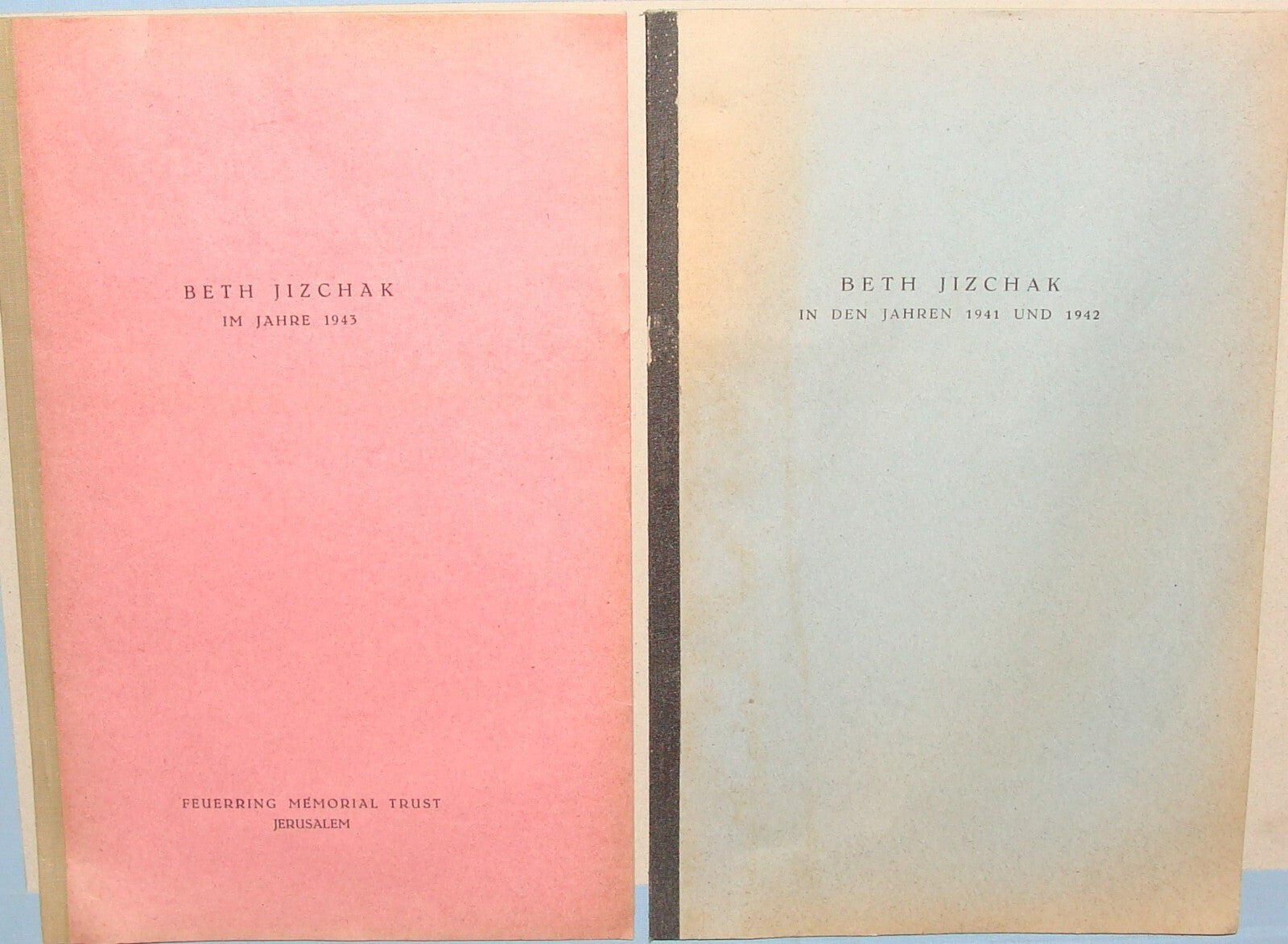 Paper Palestine 1940s Jewish WW2 Israel German Pioneers Jews Bet Yitzhak Zionist