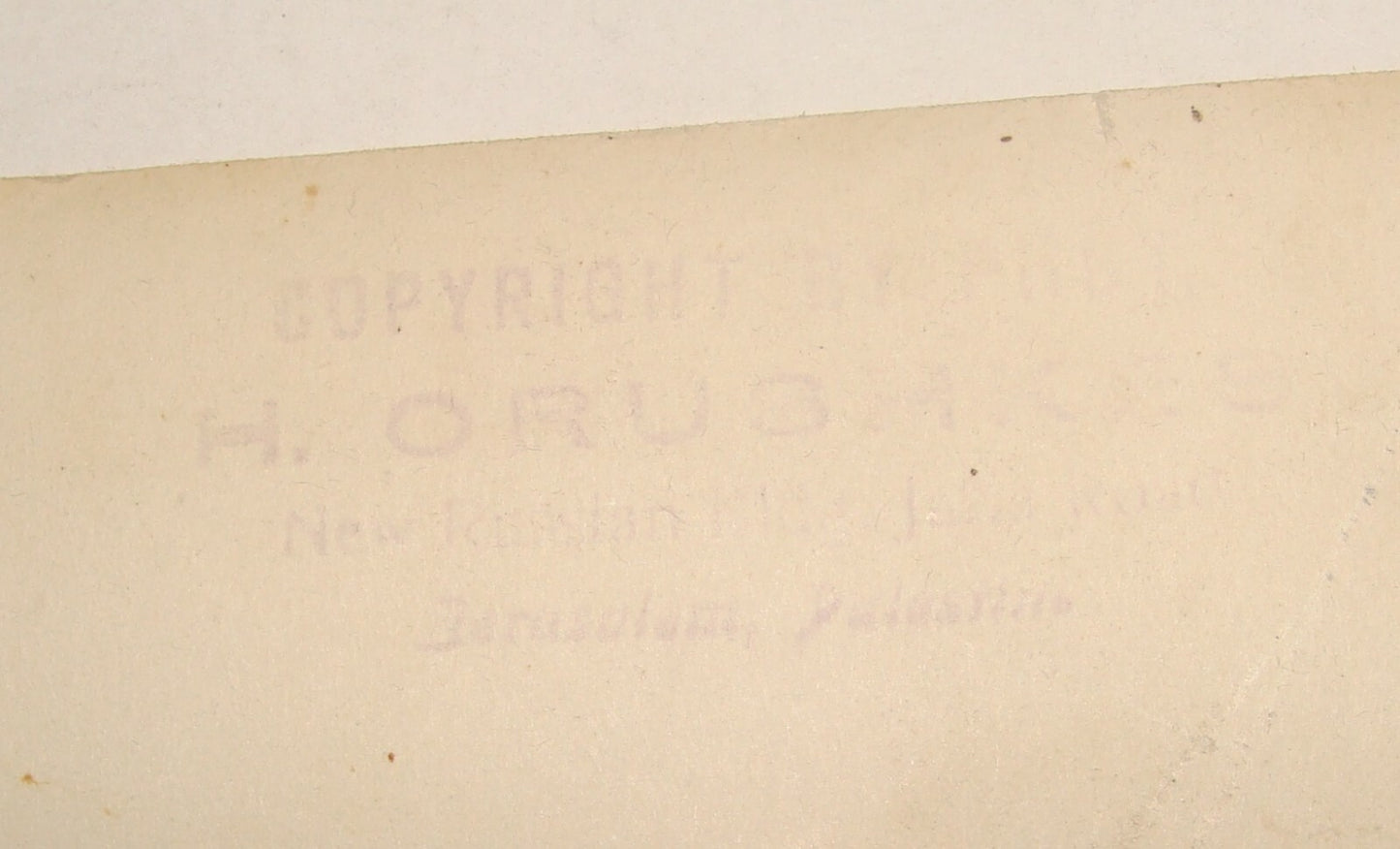 Photo Palestine Jewish Judaica 1920s British Israel Jeusalem Arab ORUSHKES