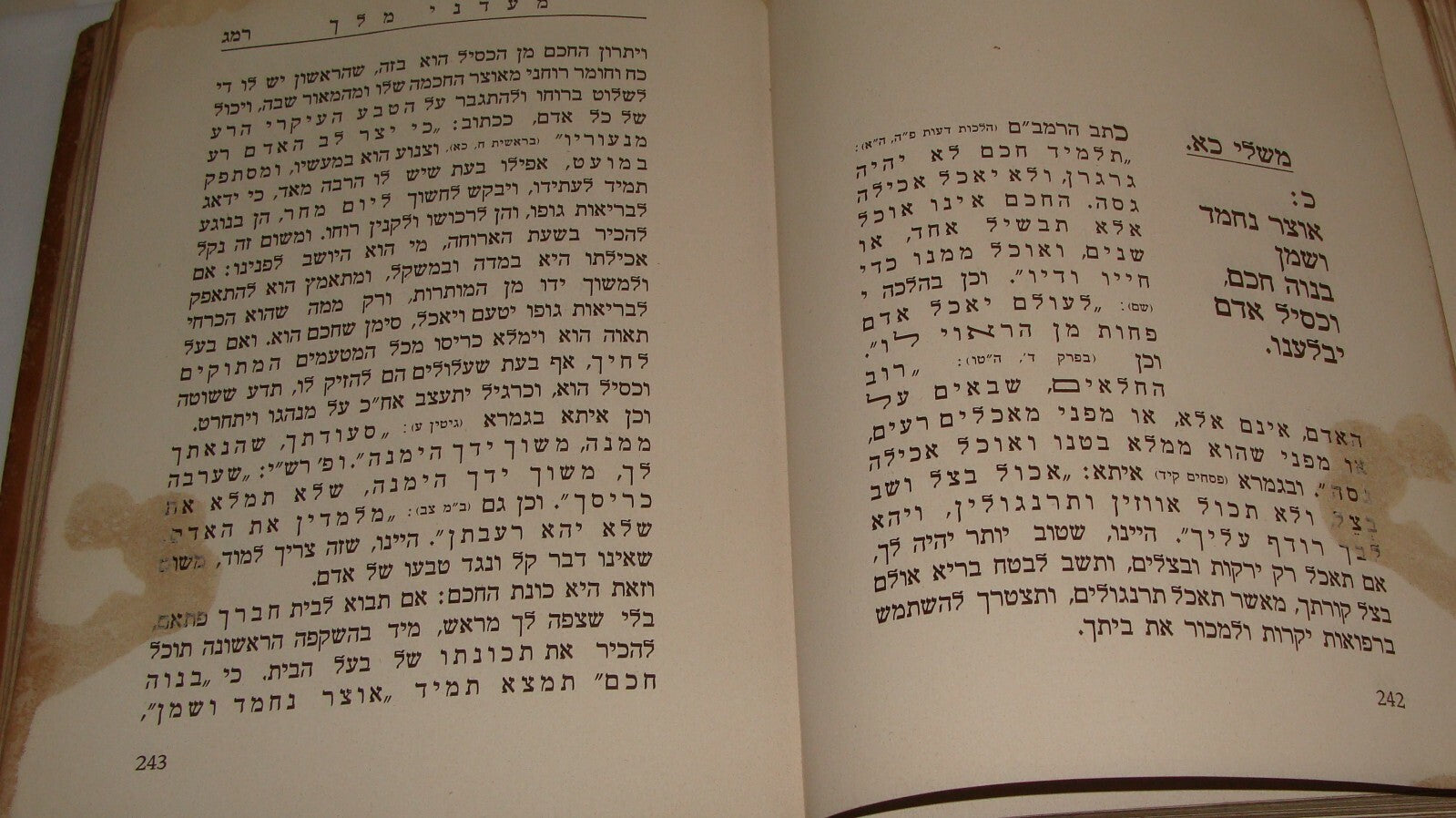 Book Jewish Judaica 1938 Poland Lodz Hebrew Zionist KKL JNF on Mishlei Biblical