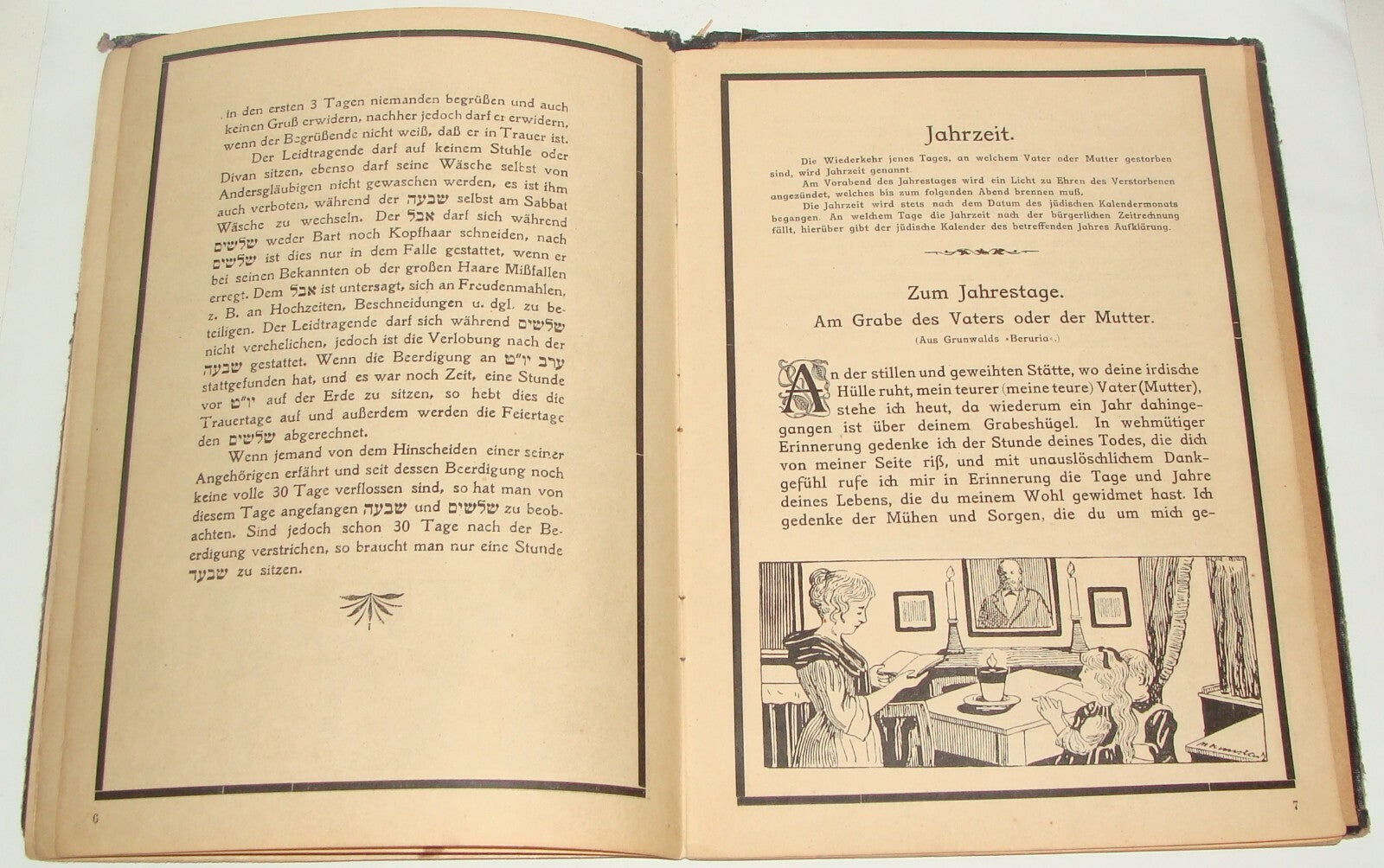 Jewish Judaica Trauer Album Yahrzeit Deceased BERHANRD BAUM Vienna Austria 1925