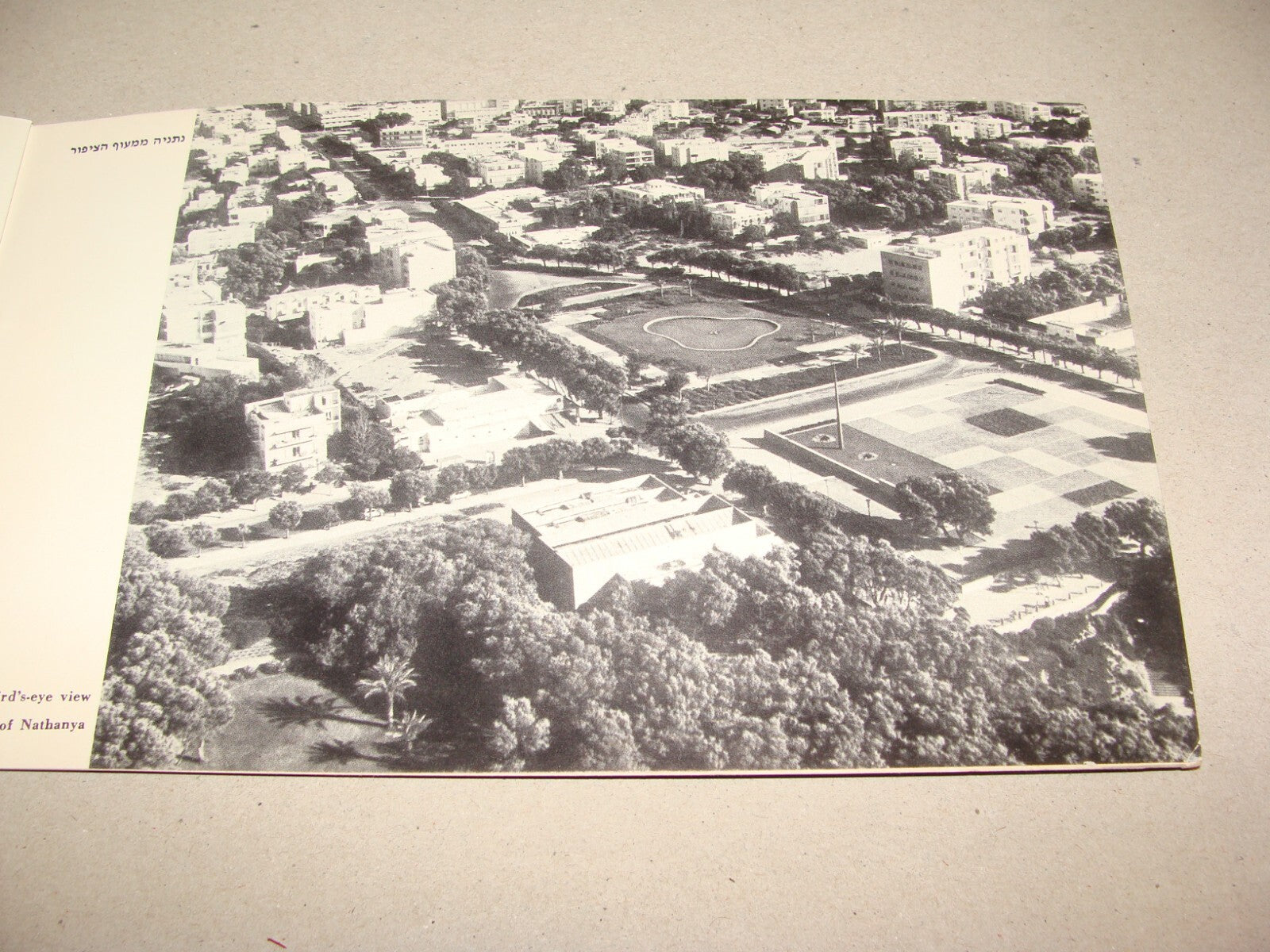Photo Jewish 1950s Israel Israeli NATANYA Natania Guide Brochure Album Hebrew