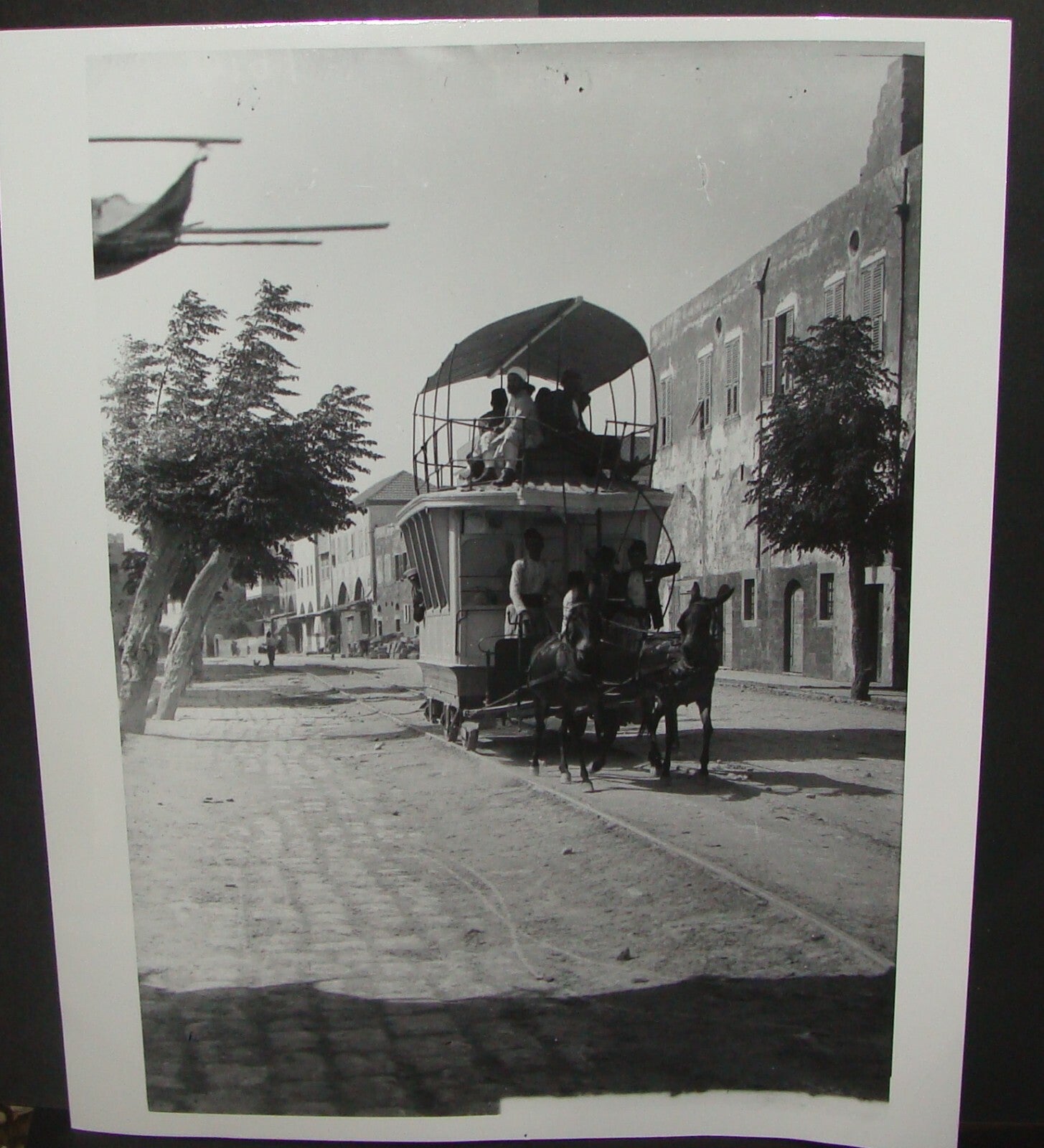 High Quality Matson Photo Print, 1900s Libya Tripoli Mule Drawn Tramcar