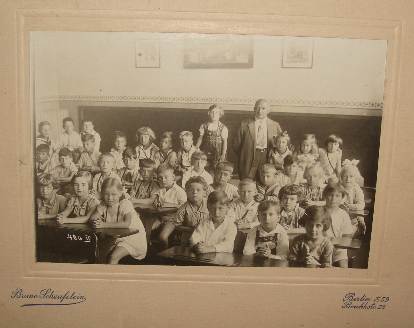 Germany Photo Jewish Judaica? 192? German School Kids Children Bruno Scheufelein