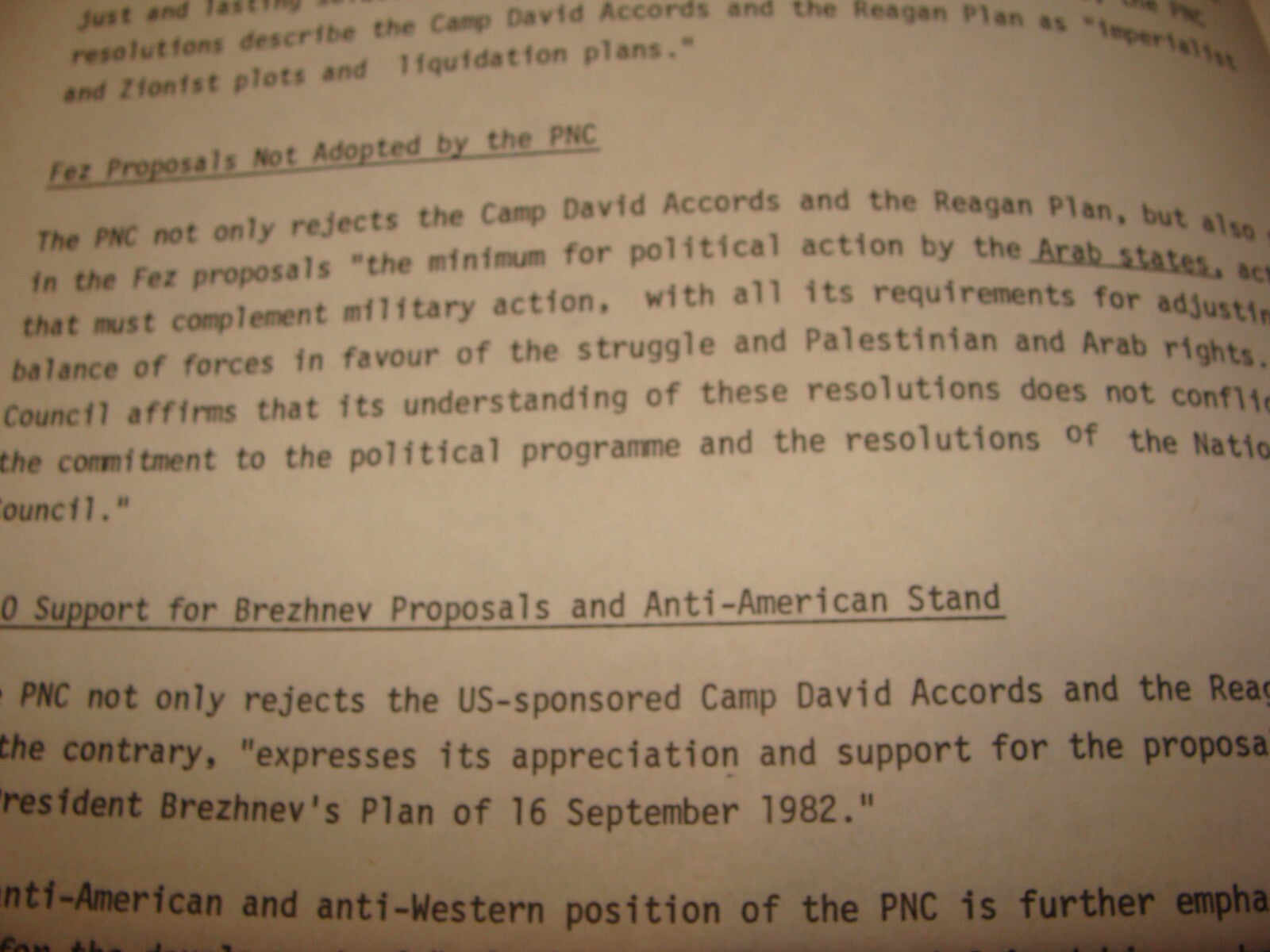 Pol Jewish Judaica 1983 Israel Israeli Government Article Palestine National