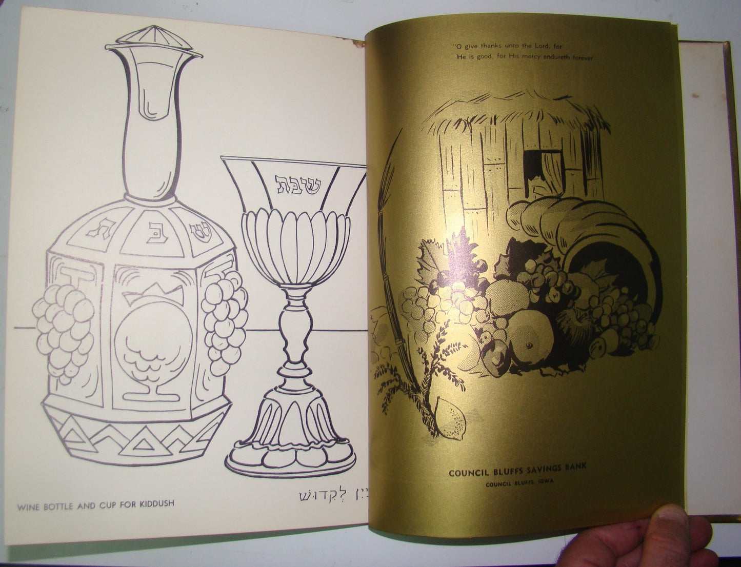 $ Book Jewish judaica rabbi 1954 Golden of B'nai Israel Synagogue American Iowa