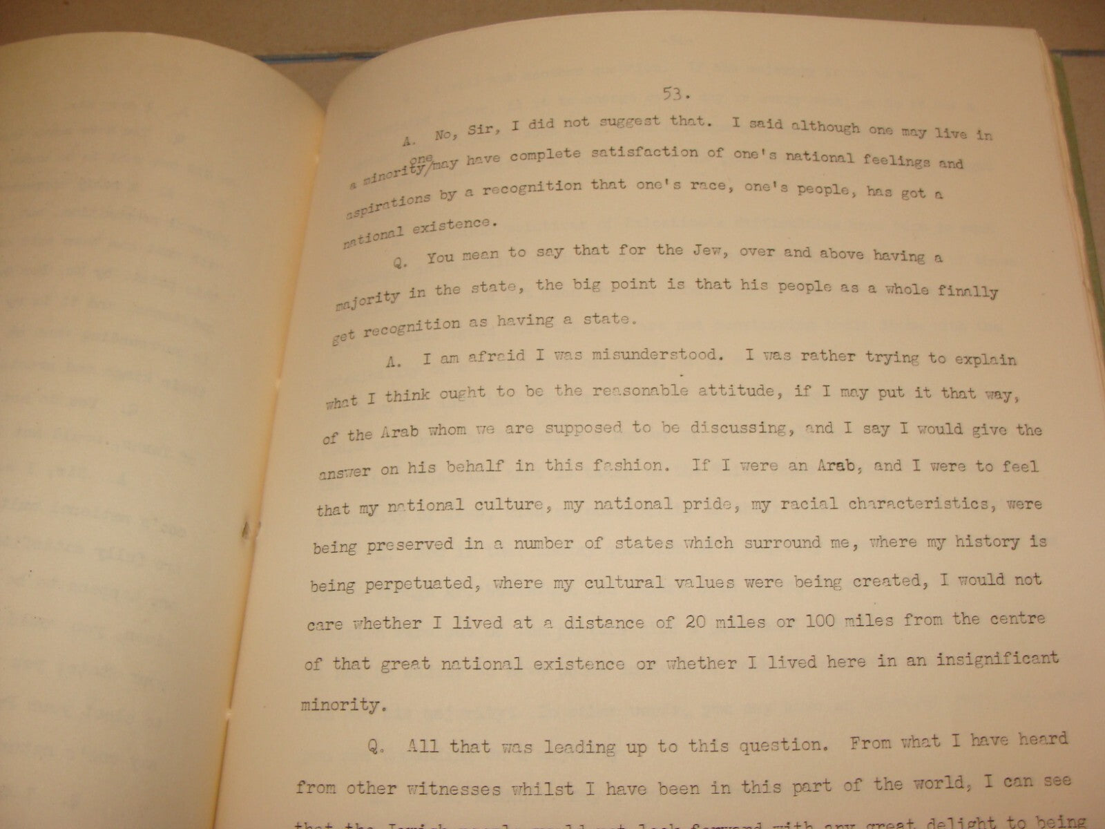 $ RARE 1946 Palestine Israel Anglo American Committee of Inquiry Public Hearings