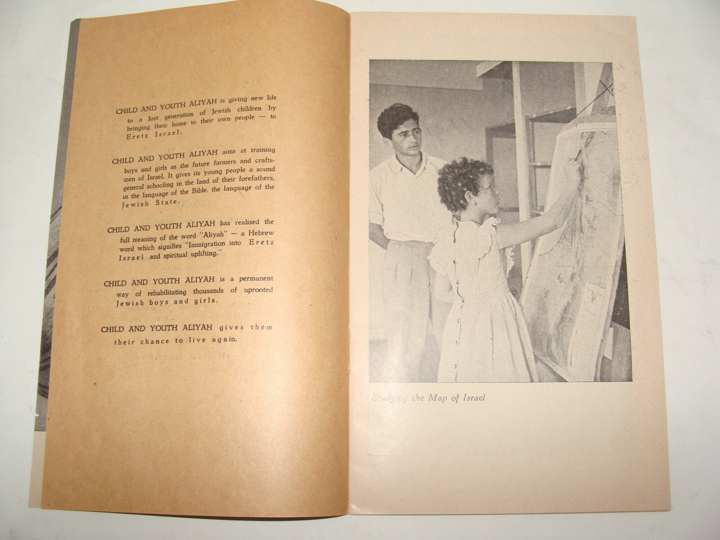 Booklet Jewish Agency Judaica 1950 Israel Israeli Zionist Youth Aliyah Photos
