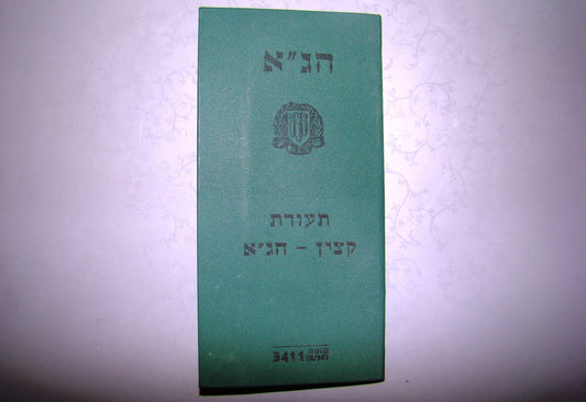 judaica jewish vintage israel HAGA officer certificate idf zahal civil defence