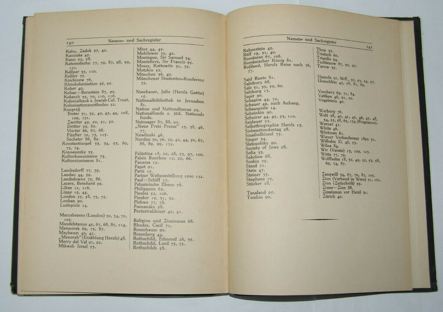 Jewish Judaica zionist zionism Das Leben Theodor Herzls Herzl by Friedemann 1914