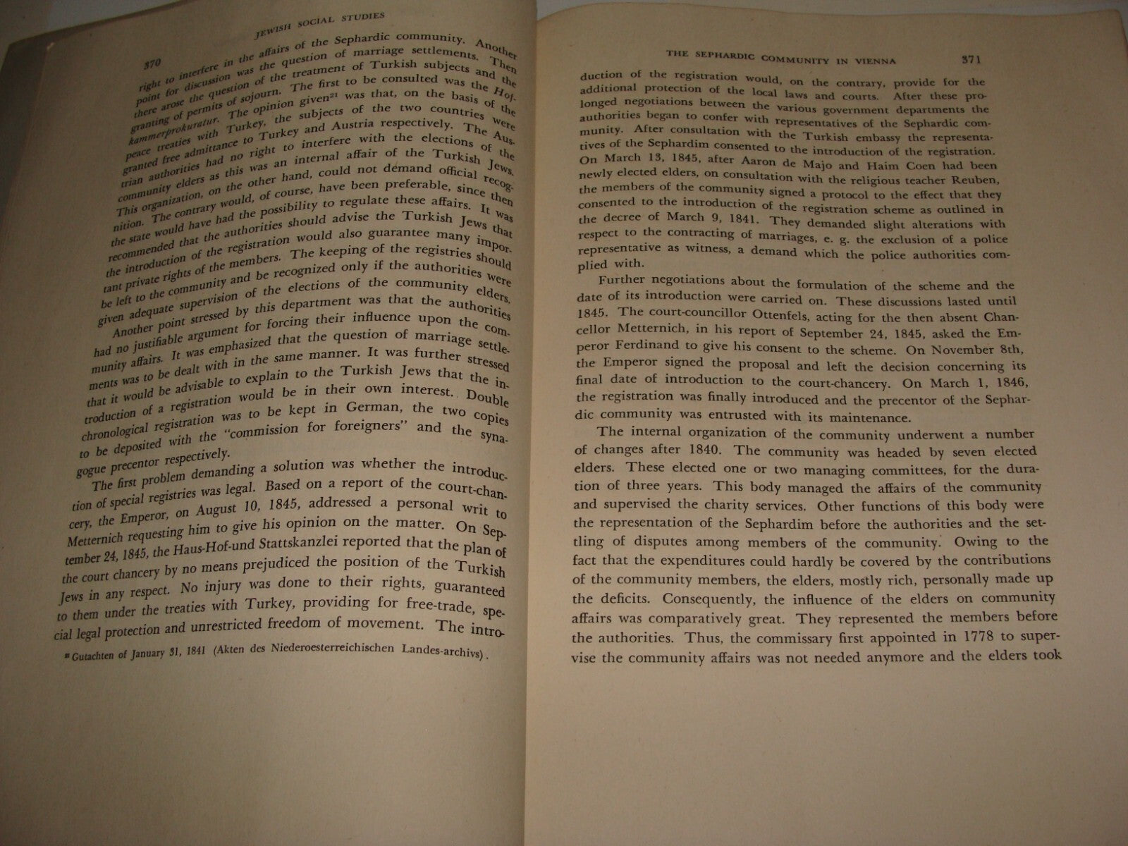 Booklet Jewish Judaica 1948 Sephardic Community in Vienna