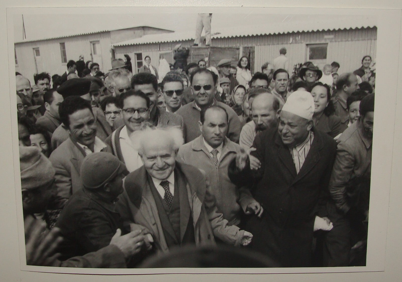 Pol Photo Print Jewish 1959 Israel Prime Minister DAVID BEN GURION Ashdod