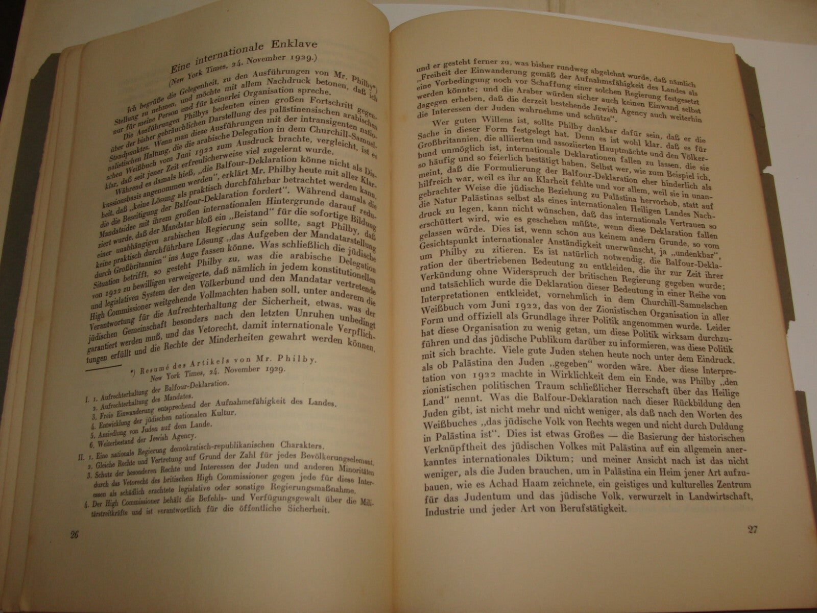 Booklet Palestine Jewish Judaica 1930 German Leib Magnes Zionist Politics Israel