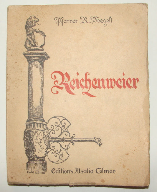 Book German Reichenweier ein altes Weinstadtchen Alsace Colmar France Voegeli