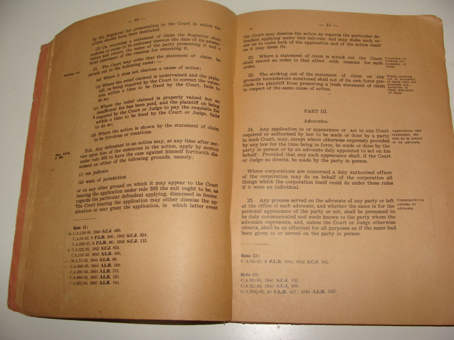 Pol 1945 RULES OF PROCEDURE IN CIVIL MATTERS COURTS OF PALESTINE British