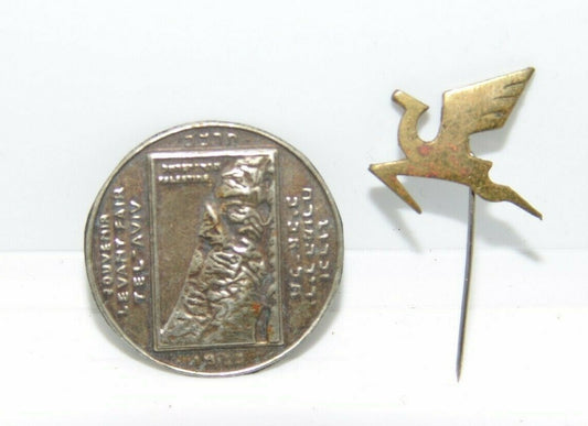 Ad Palestine Jewish Judaica Eretz Israel Levant Fair RARE pin badge 1932 תרצ"ב