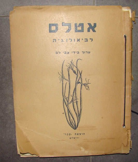 Book Jewish hebrew palestine eretz israel Biology Atlas by Ever Science Zvi Lev