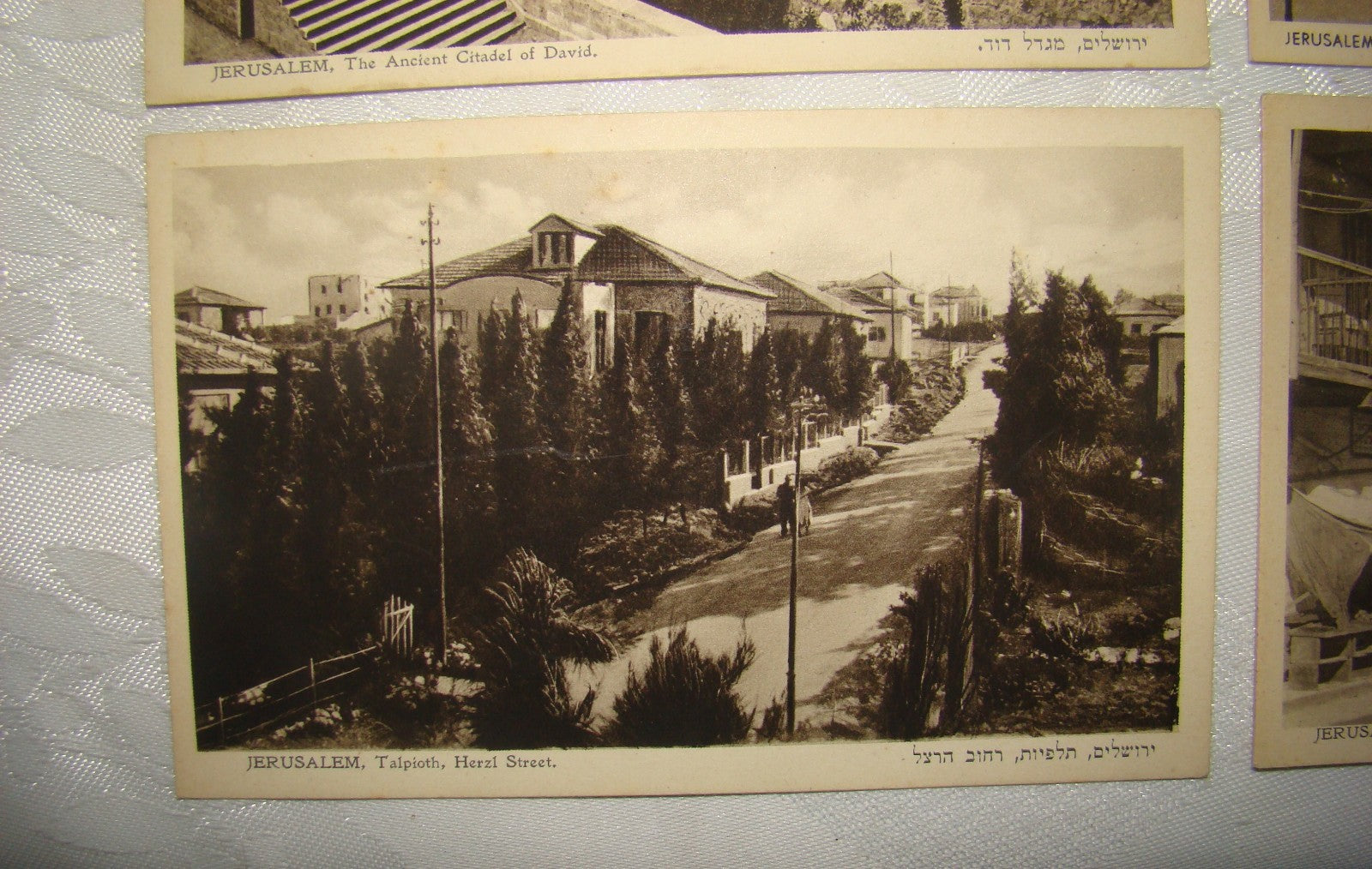 Photo Palestine Card RARE Jewish Judaica Israel Eliahu Bros Postcard Jerusalem