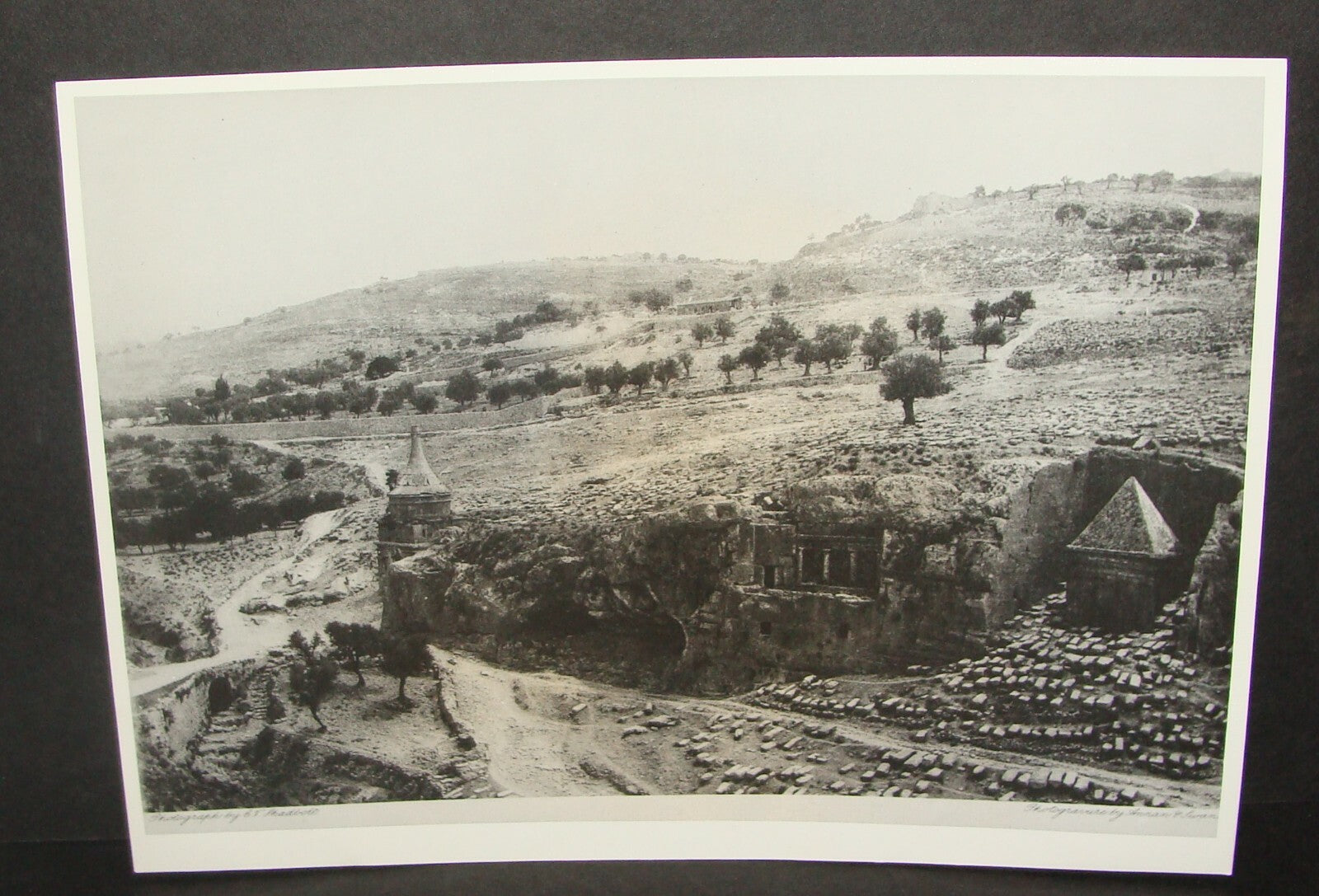 Photo Print Palestine Ad HQ CECIL SHADBOLT 1888 Jerusalem Valley Walks in Harper