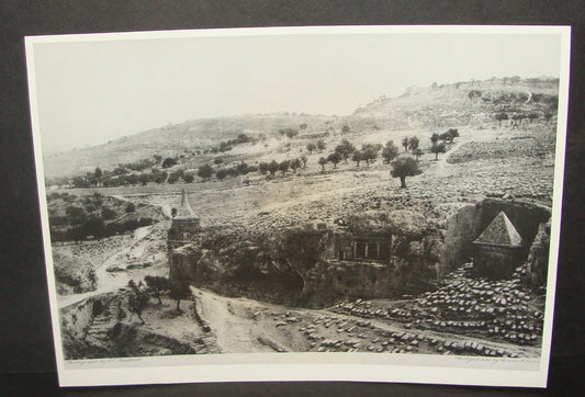 Photo Print Palestine Ad HQ CECIL SHADBOLT 1888 Jerusalem Valley Walks in Harper