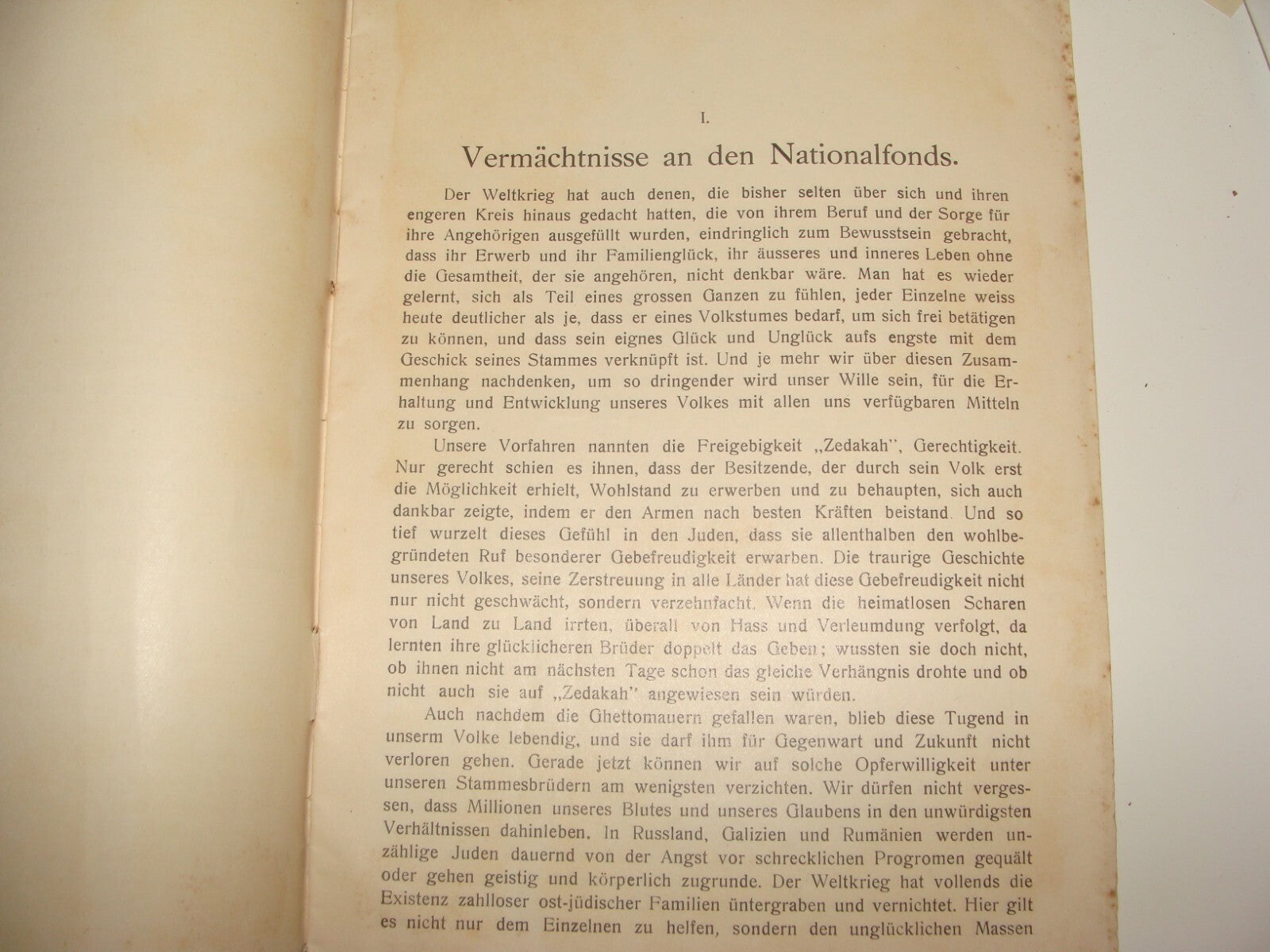 Germany Booklet Palestine Judaica 1915 German Jewish Fund KKL JNF Zionist Israel