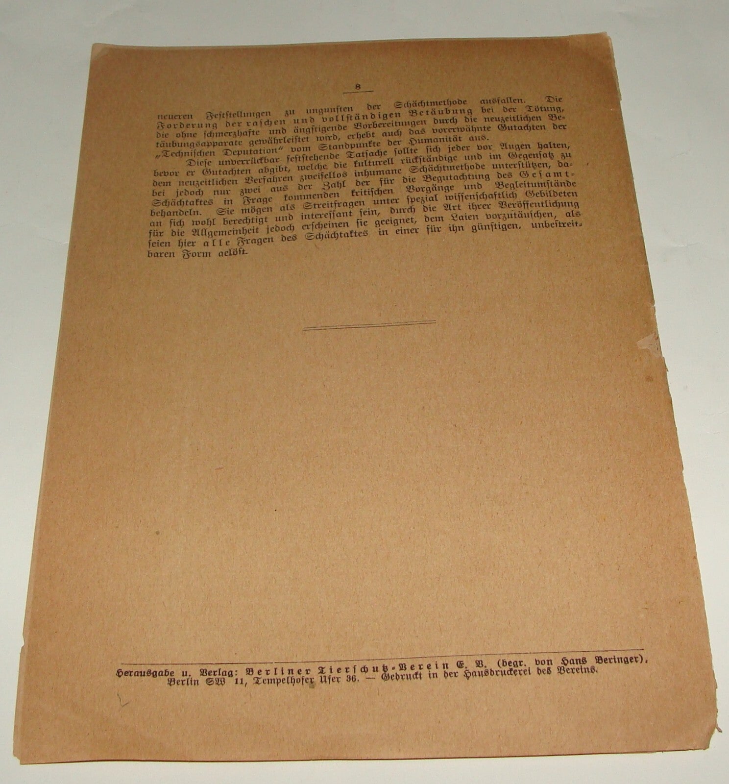 Germany Paper Jewish Judaica Antique 1910s German   Jews Slaughter Kosher Ritual