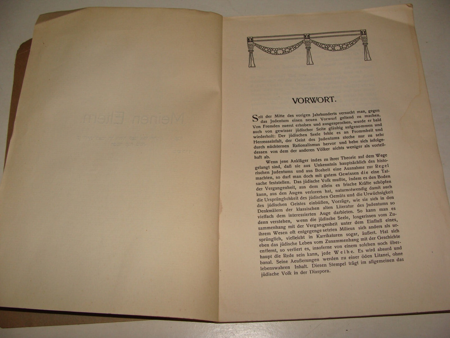 Germany Book Jewish 1914 German Judaica Czernowitz Leon Kellner Judaism