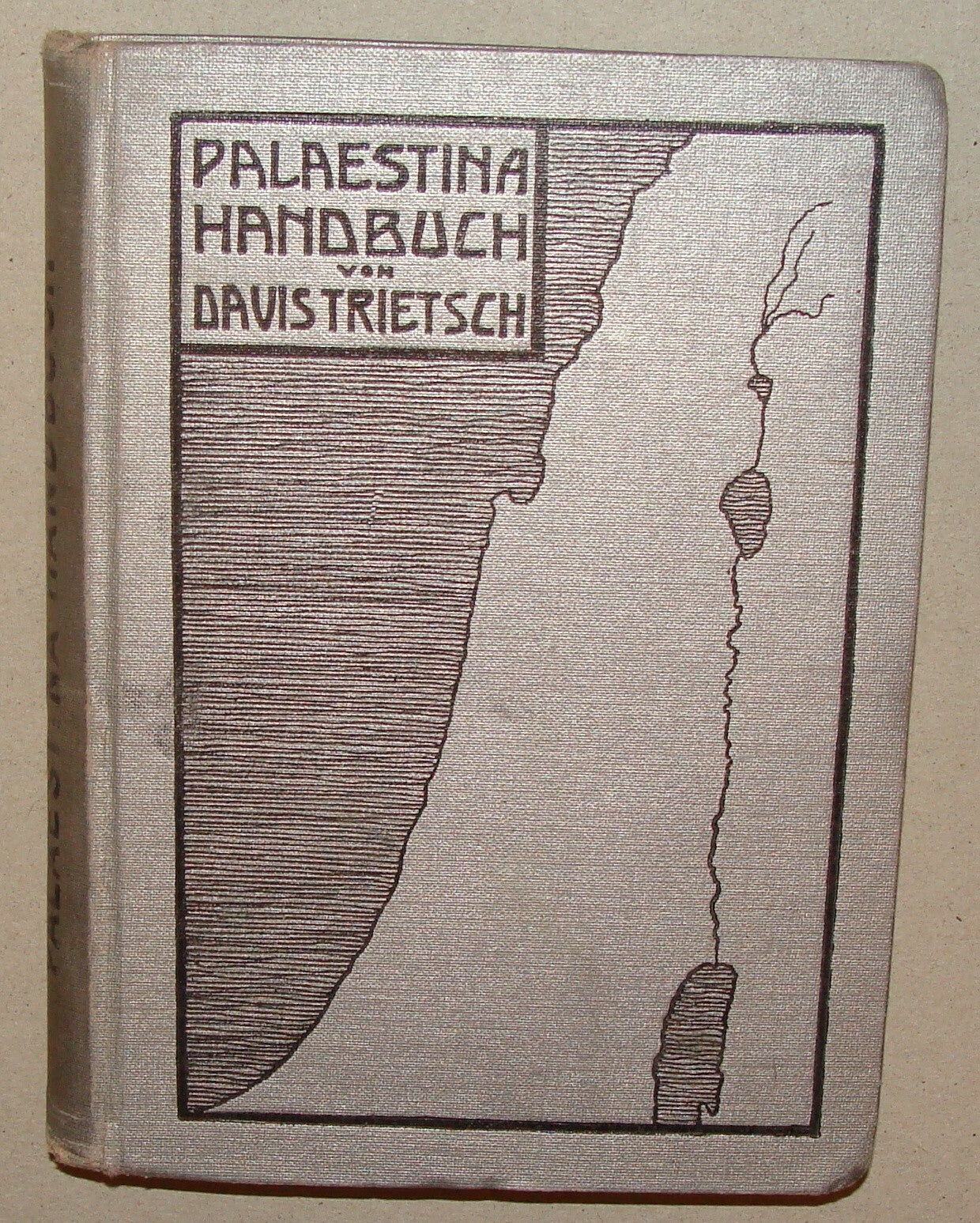 Germany Book Jewish Judaica 1912 Palestine Israel Guide Trietsch German   Map