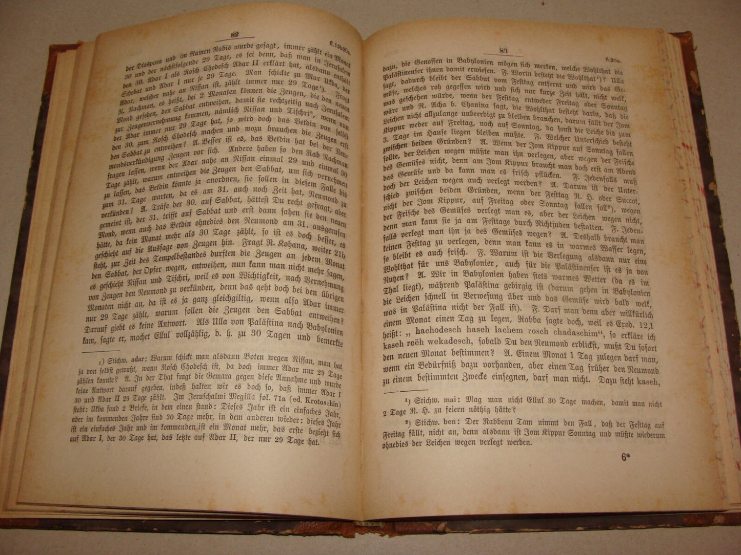 Germany Book Jewish Judaica 1886 German   Frankfurt Rabbi Rawicz ROSH HASHANAH