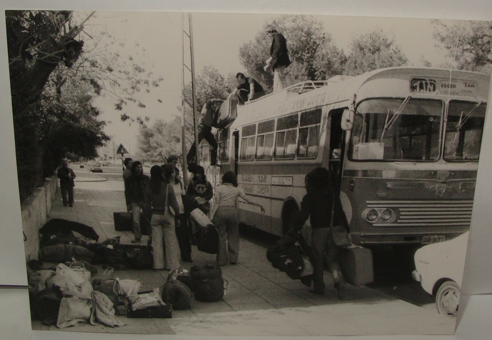 Bu Jewish Vintage Israel Israeli 1973 Press Photo EGGED Tel Aviv Transport