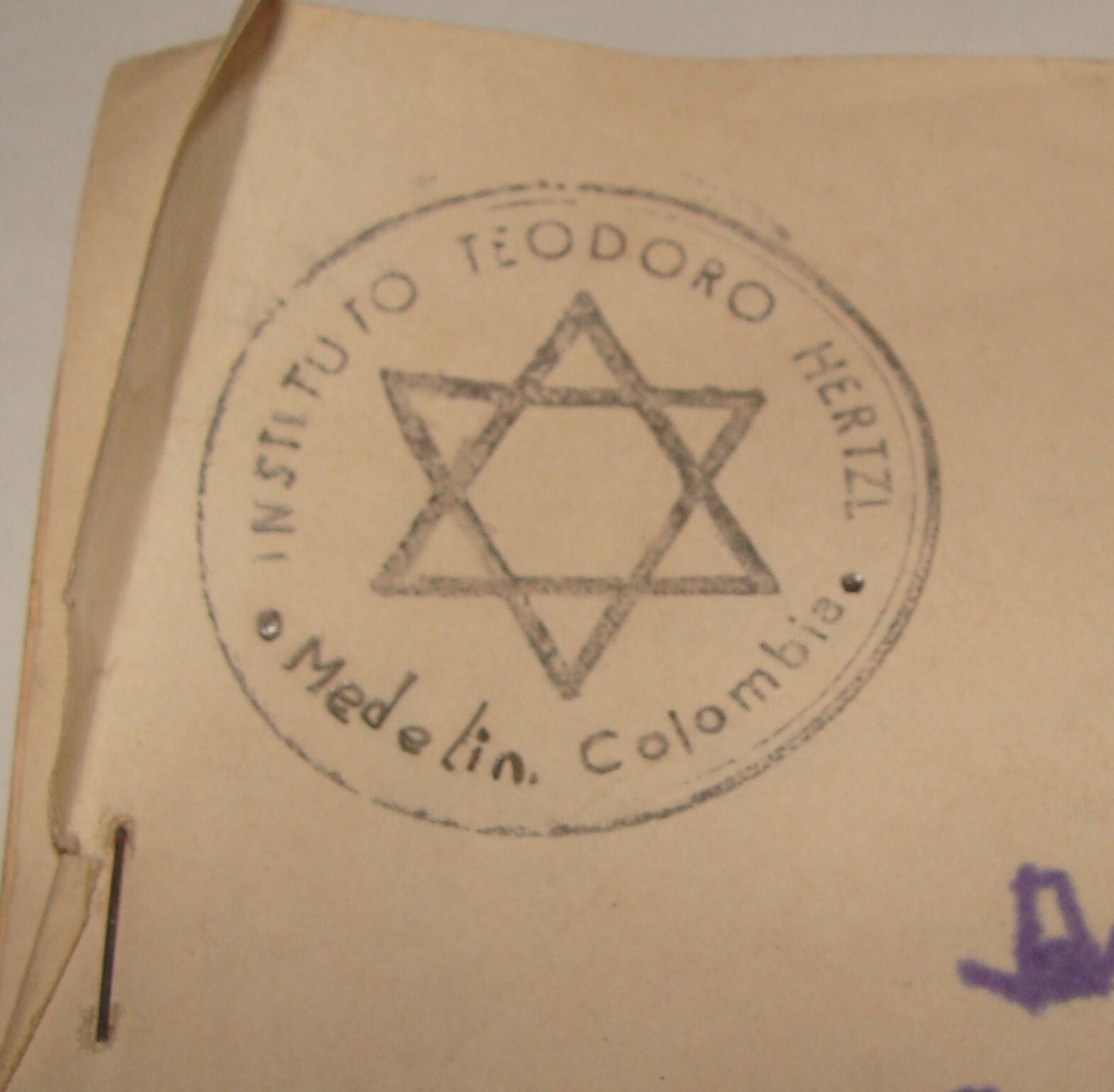 Booklet Jewish Judaica 1960s Medellin Colombia Herzl Institute PURIM Spanish