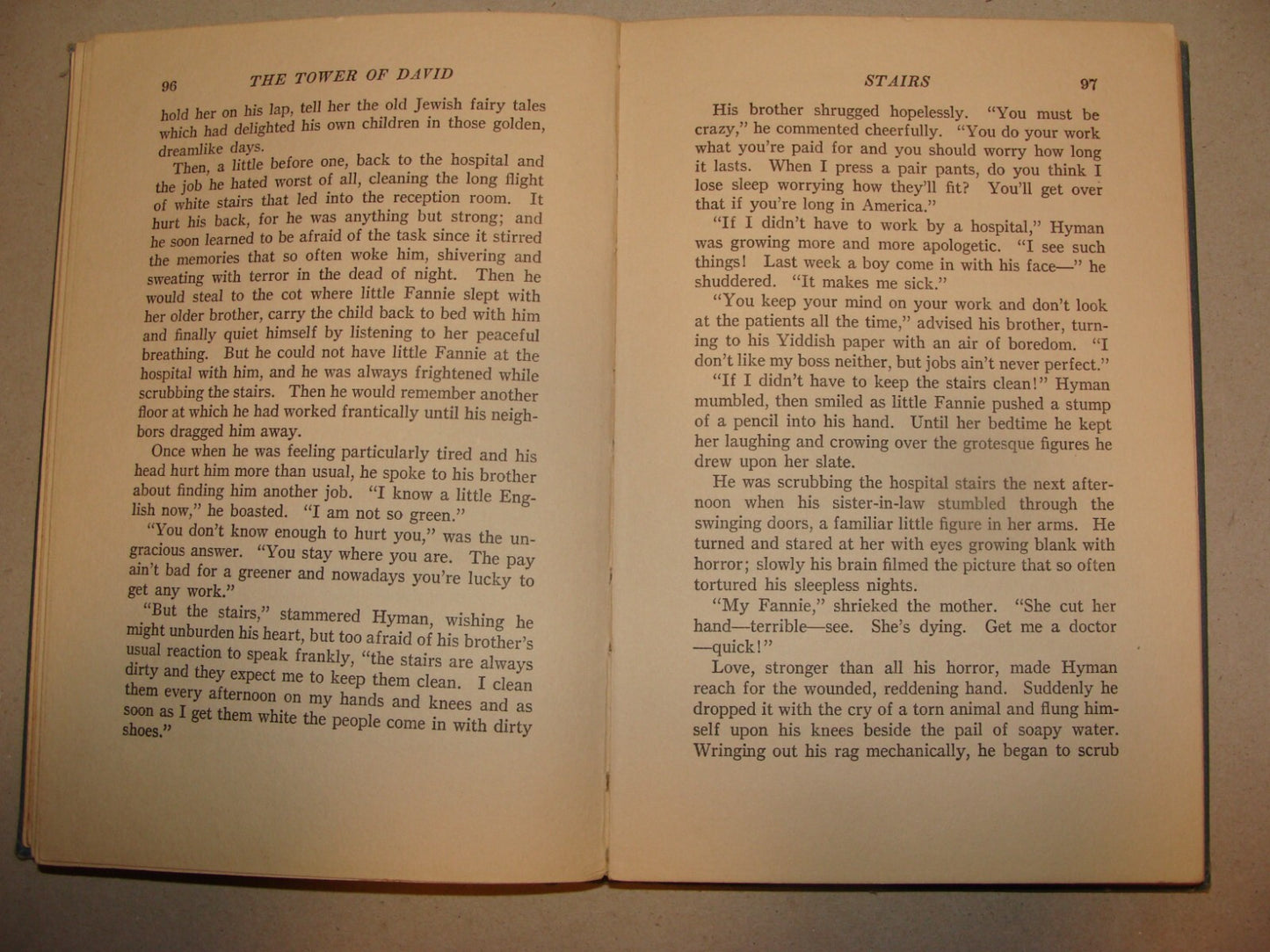 $ Book Jewish American Judaica 1924 THE TOWER F DAVID Elma Ehrlich Levinger