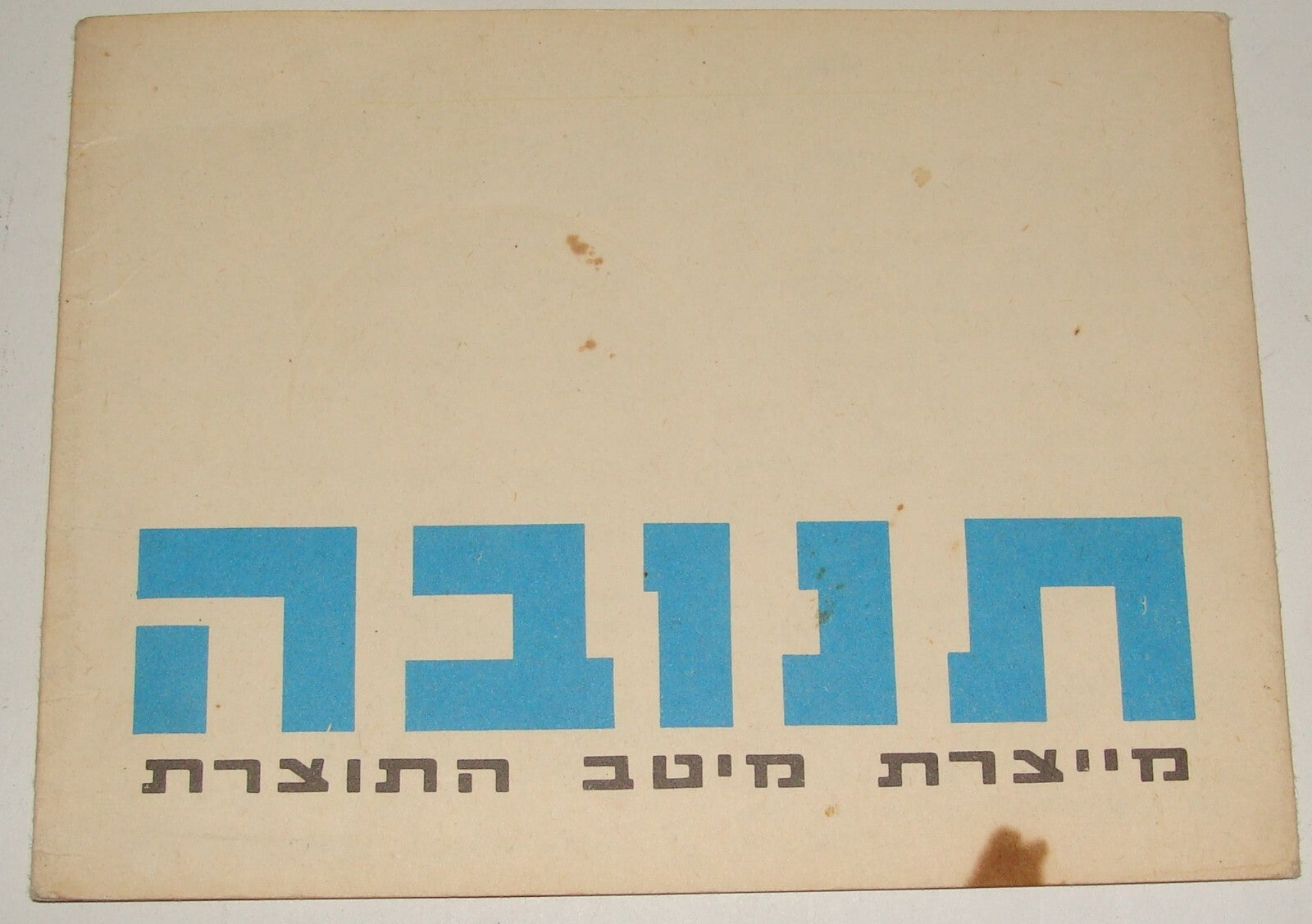 Ad Jewish Israel Israeli Hebrew TNUVA Recipe Cook Food Cheese Milk Brochure