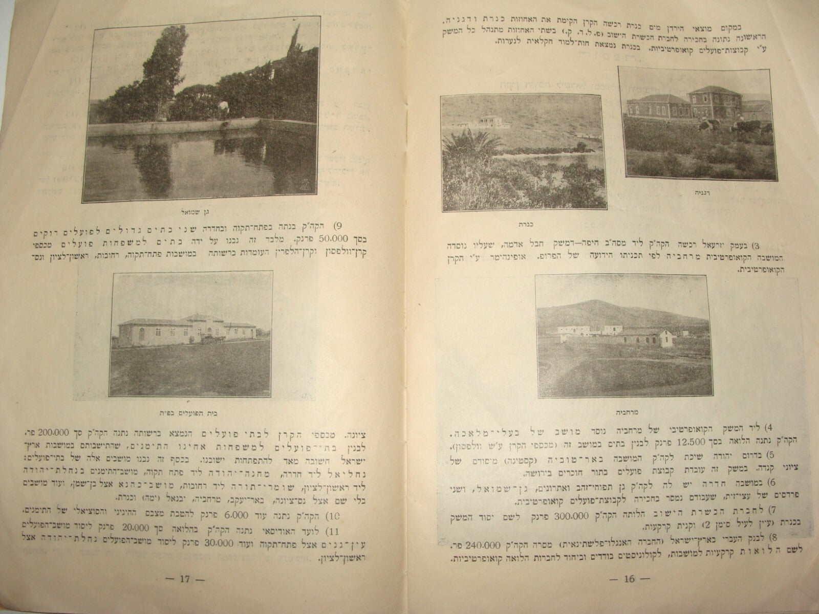 Booklet Palestine Judaica Jewish 1918 Israel Zionist JNF KKL Memory צ'לנוב Herzl
