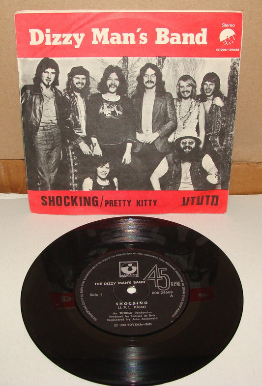 Dizzy Man's Band Shocking / Pretty Kitty LP 7' 45 ISRAEL ISRAELI HEBREW 1972