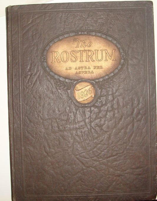 1926 ROSTRUM EAST NIGHT HIGH SCHOOL WITHROW YEARBOOK CINCINNATI OHIO UNIVERSITY