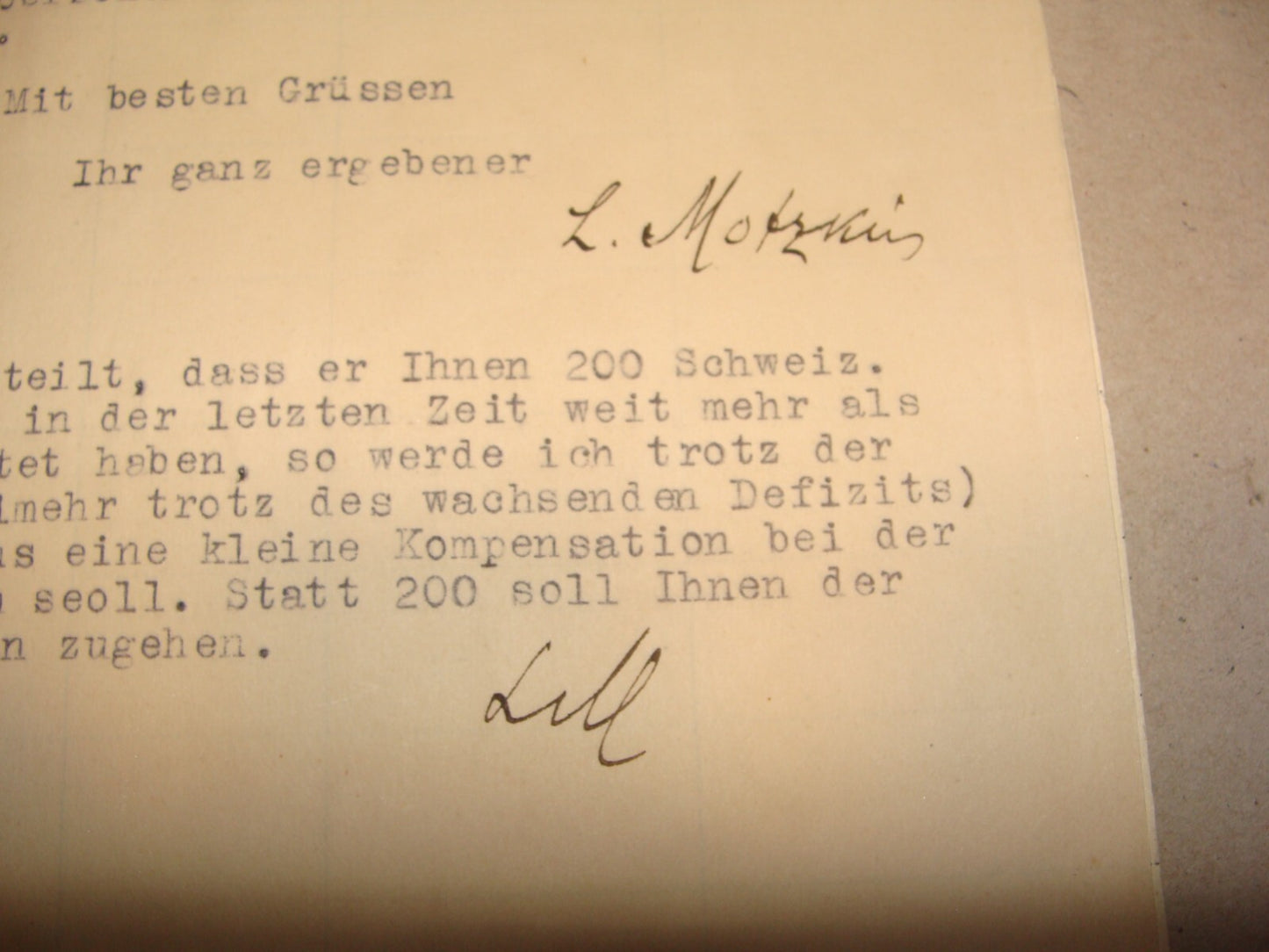Germany Letter Jewish 1928 German   LEO MOTZKIN Signed To Feinberg Zionist