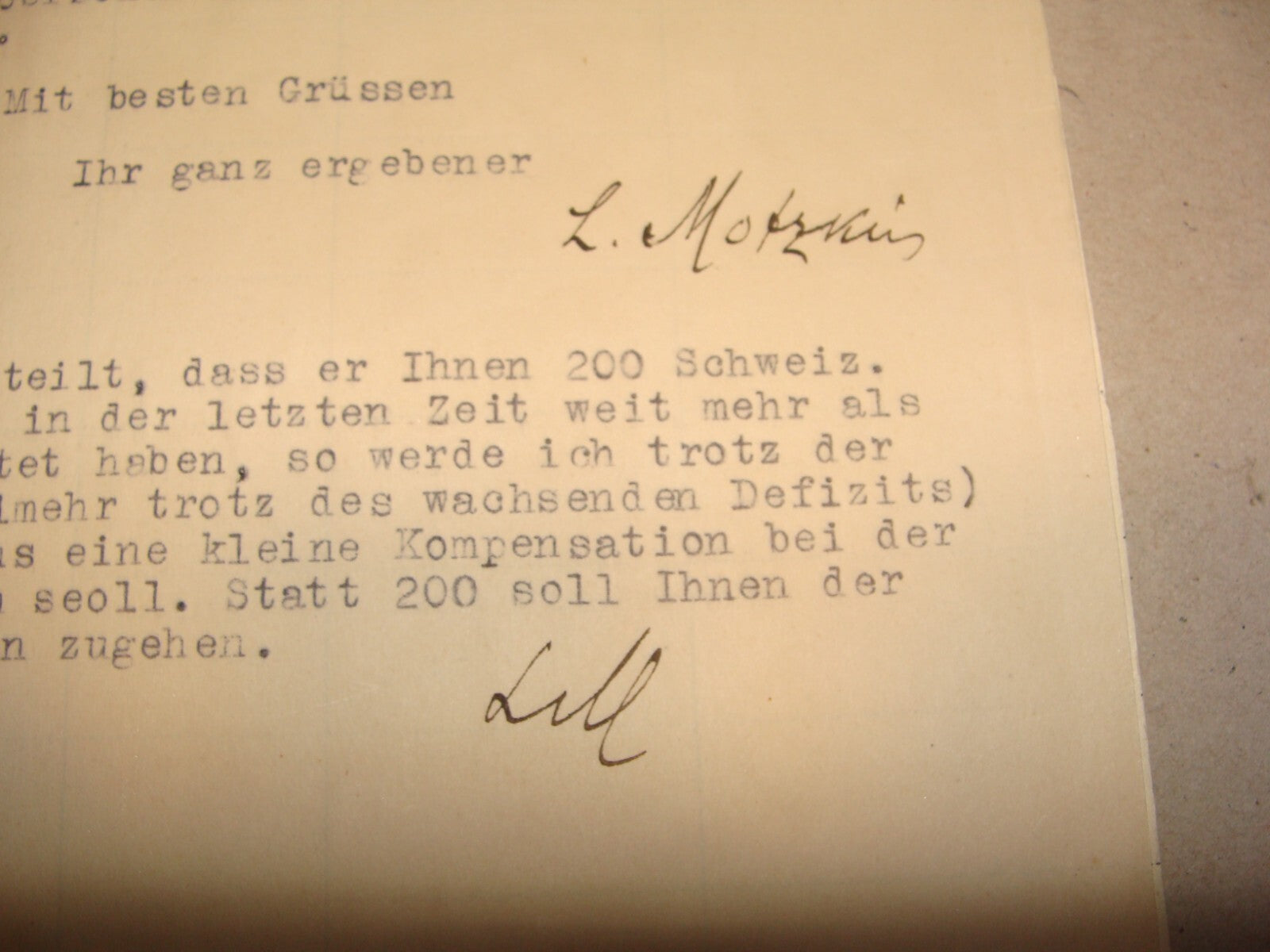 Germany Letter Jewish 1928 German   LEO MOTZKIN Signed To Feinberg Zionist