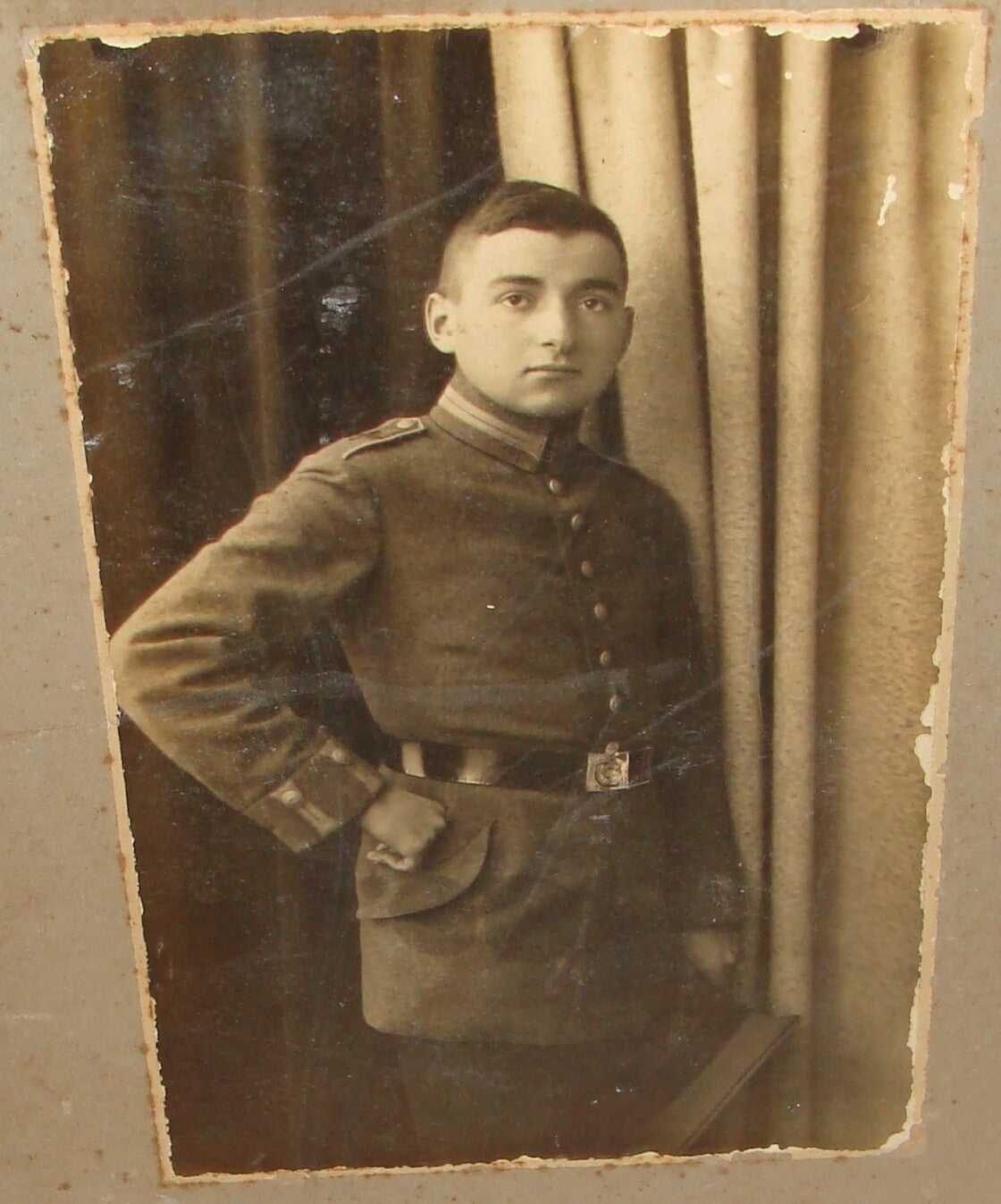 Germany Jewish Judaica WW1 German Army Military Soldier Photo LEVY At the back