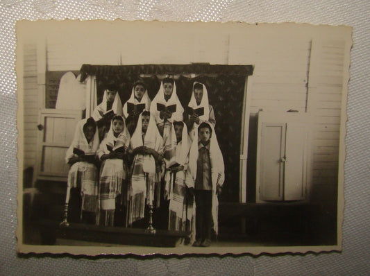 Photo Jewish Judaica Rabbi Moroccan Morocco ? Sephardi Jews Kids Synagogue