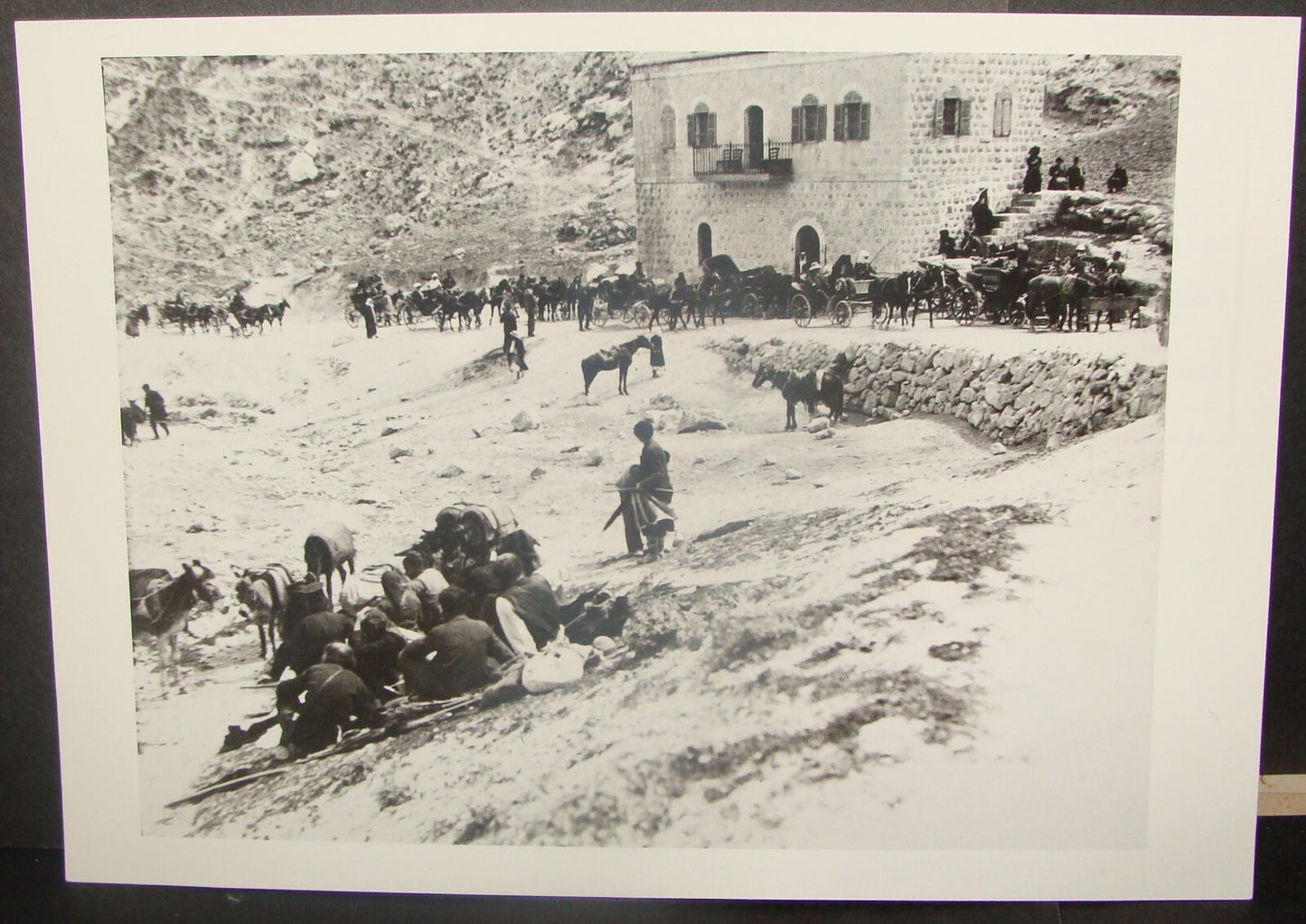 Photo Print Israel HQ Museum 1907 Jerusalem Jericho Sightseers