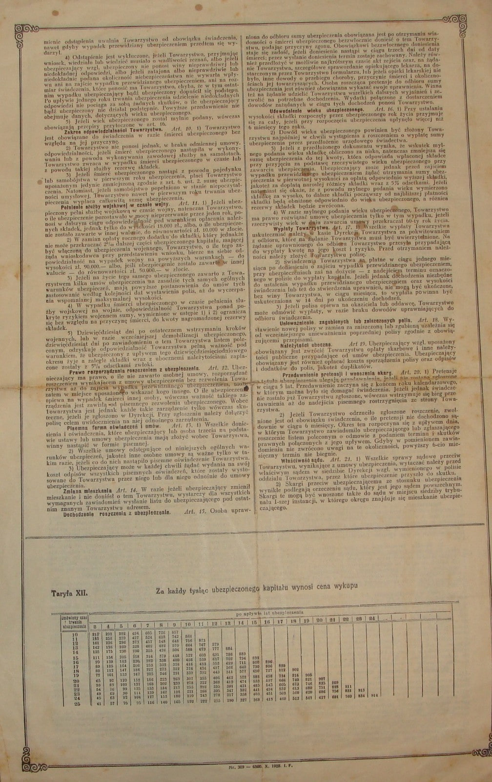 Ad Palestine RIUNIONE ADRIATICA DI SICURTA TRIESTE Insurance Policy 1930s