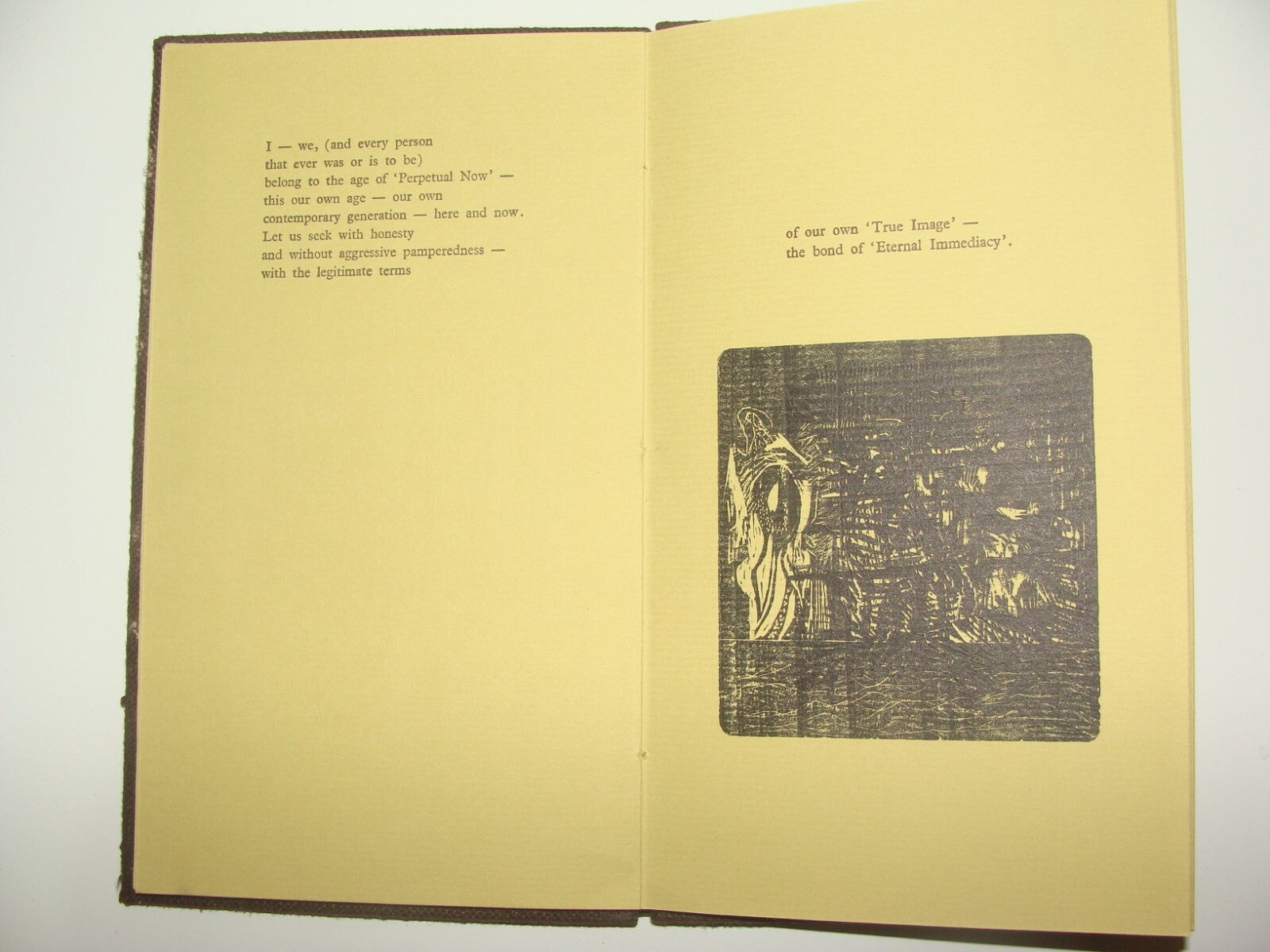 Book Jewish Judaica Rabbi Shmuel Gorr Signed 1968 No Haloes Poetry Art Woodcut