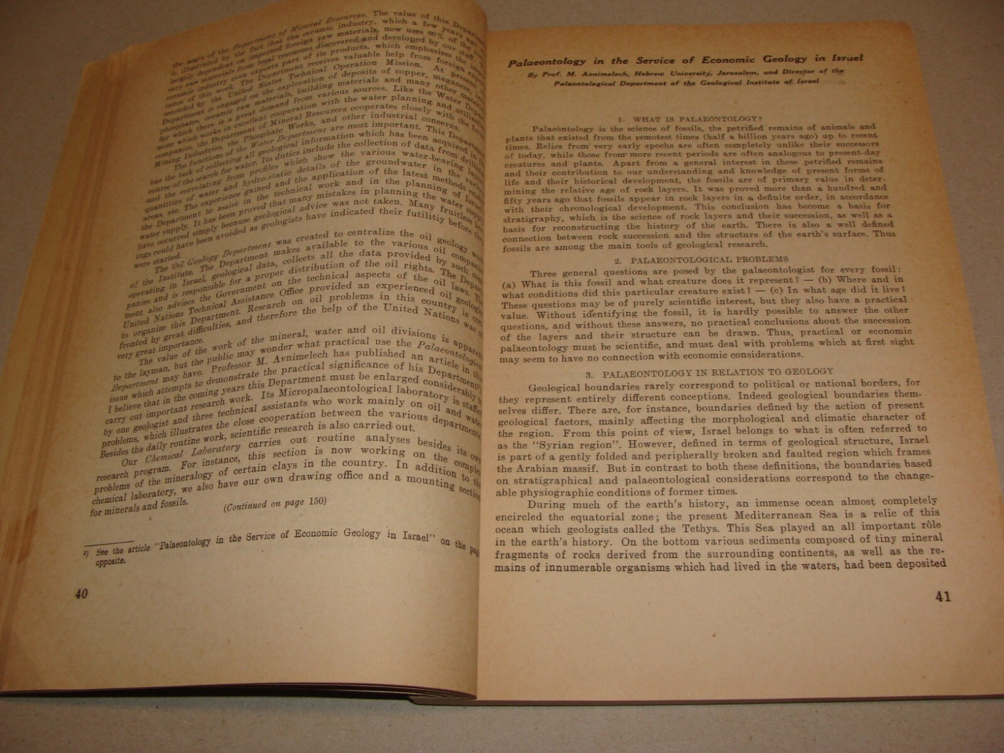 Bulletin Israel 1954 ECONOMIC FORUM Industry Mineral Water Gas Oil Map