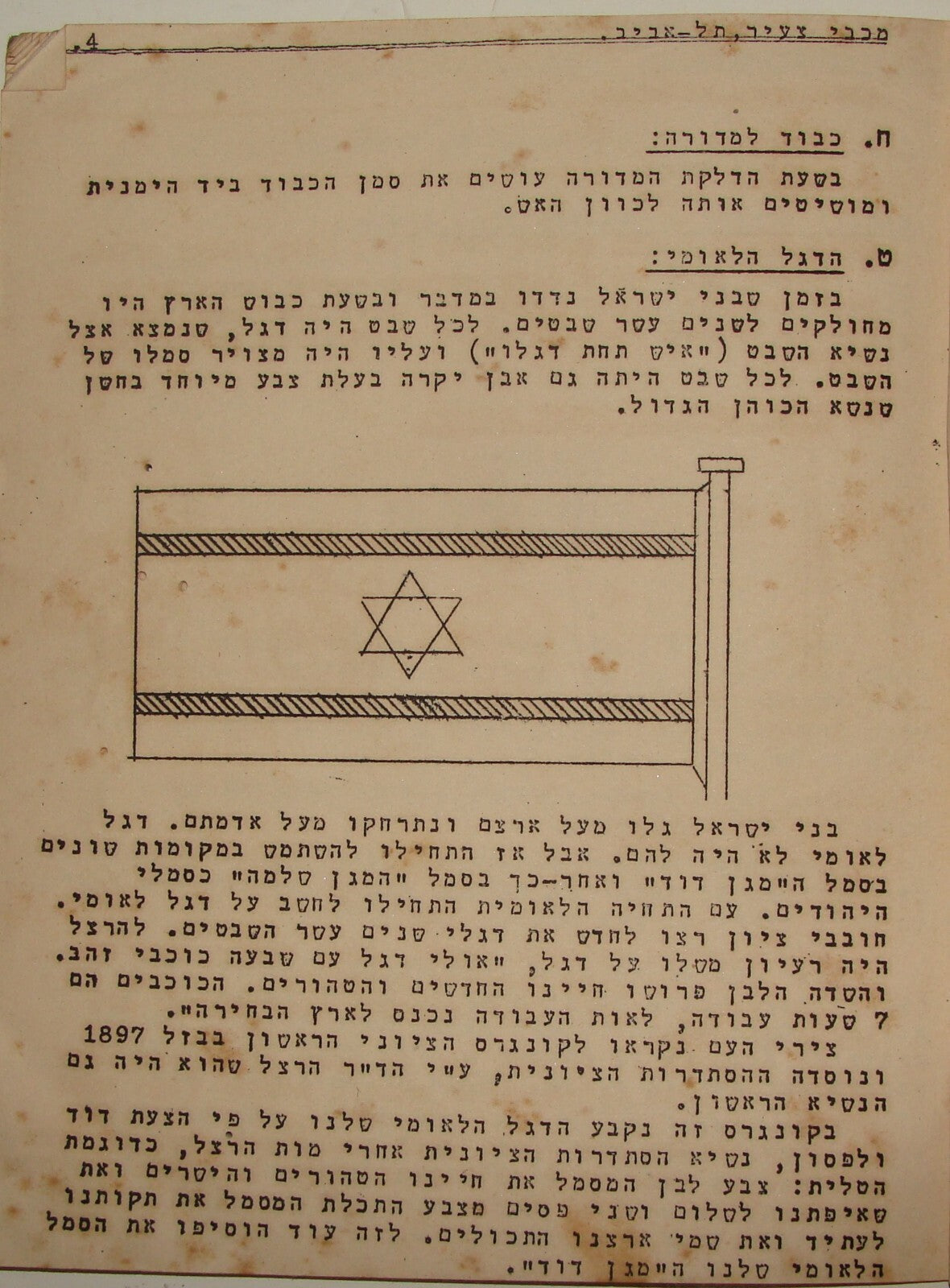 Booklet Palestine Jewish Israel MACCABI Youth Zionist Movement Hebrew 1936