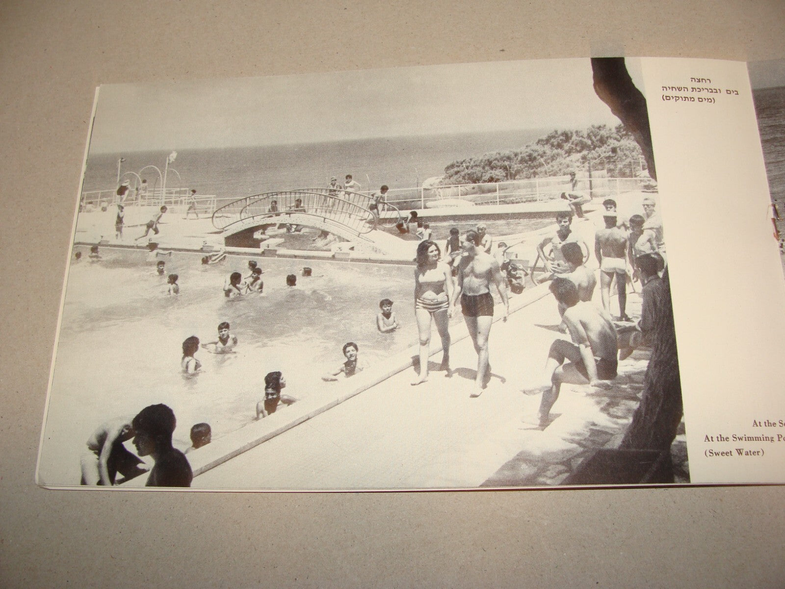 Photo Jewish 1950s Israel Israeli NATANYA Natania Guide Brochure Album Hebrew